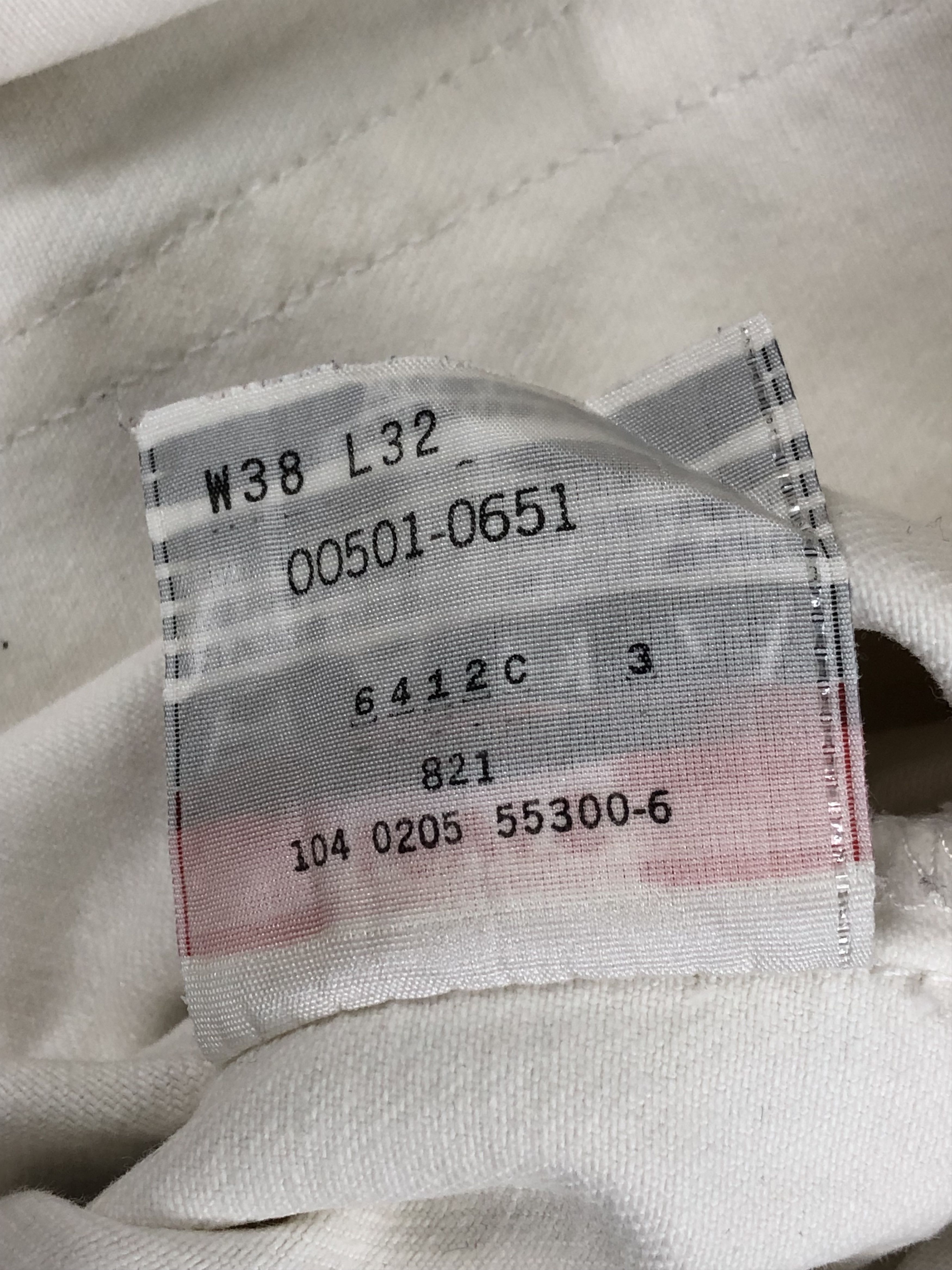 Levi's 90s Vintage Levis 501 White Jeans DP1405 Size US 38 / EU 54 - 9 Thumbnail
