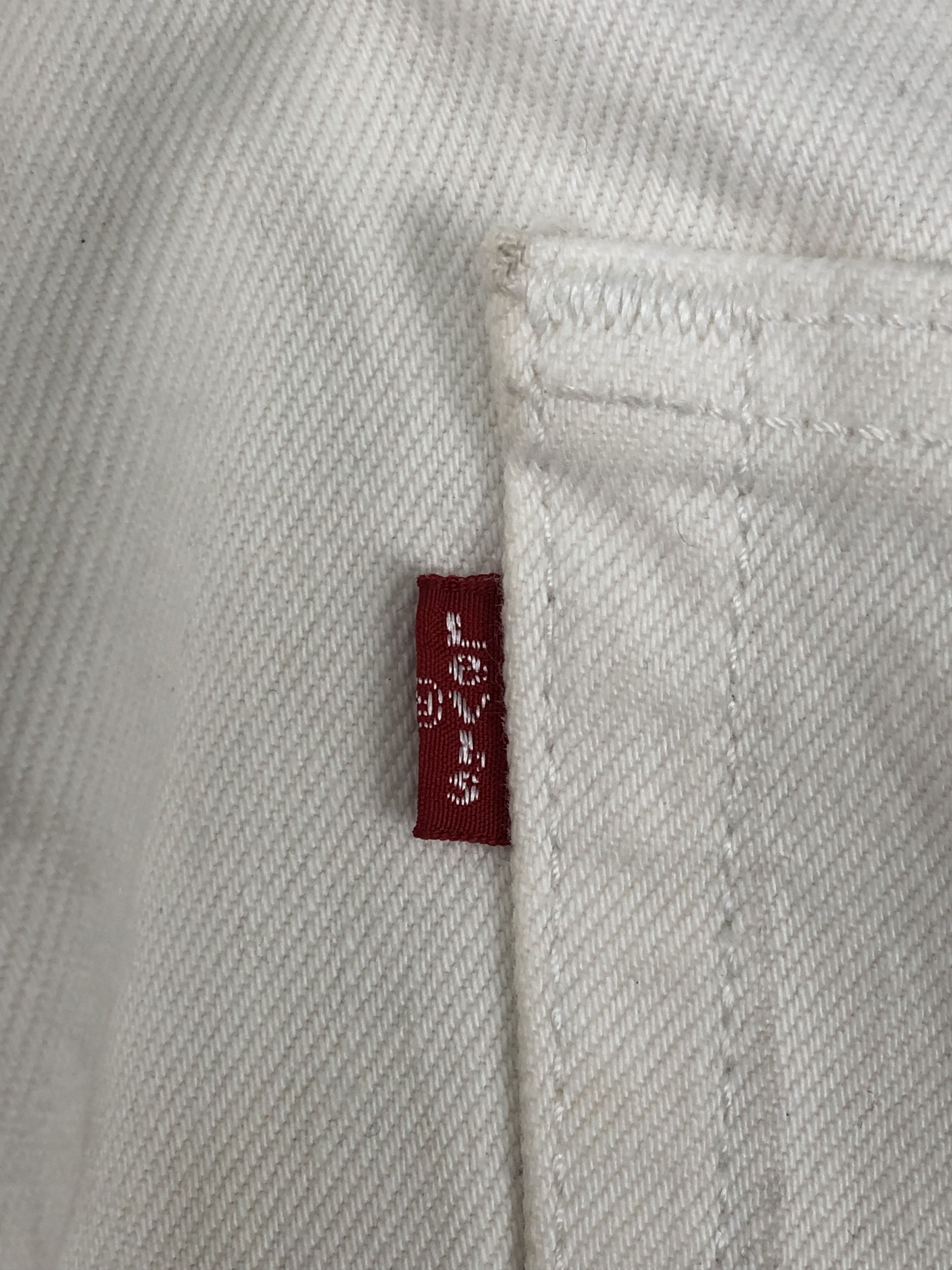 Levi's 90s Vintage Levis 501 White Jeans DP1405 Size US 38 / EU 54 - 6 Thumbnail