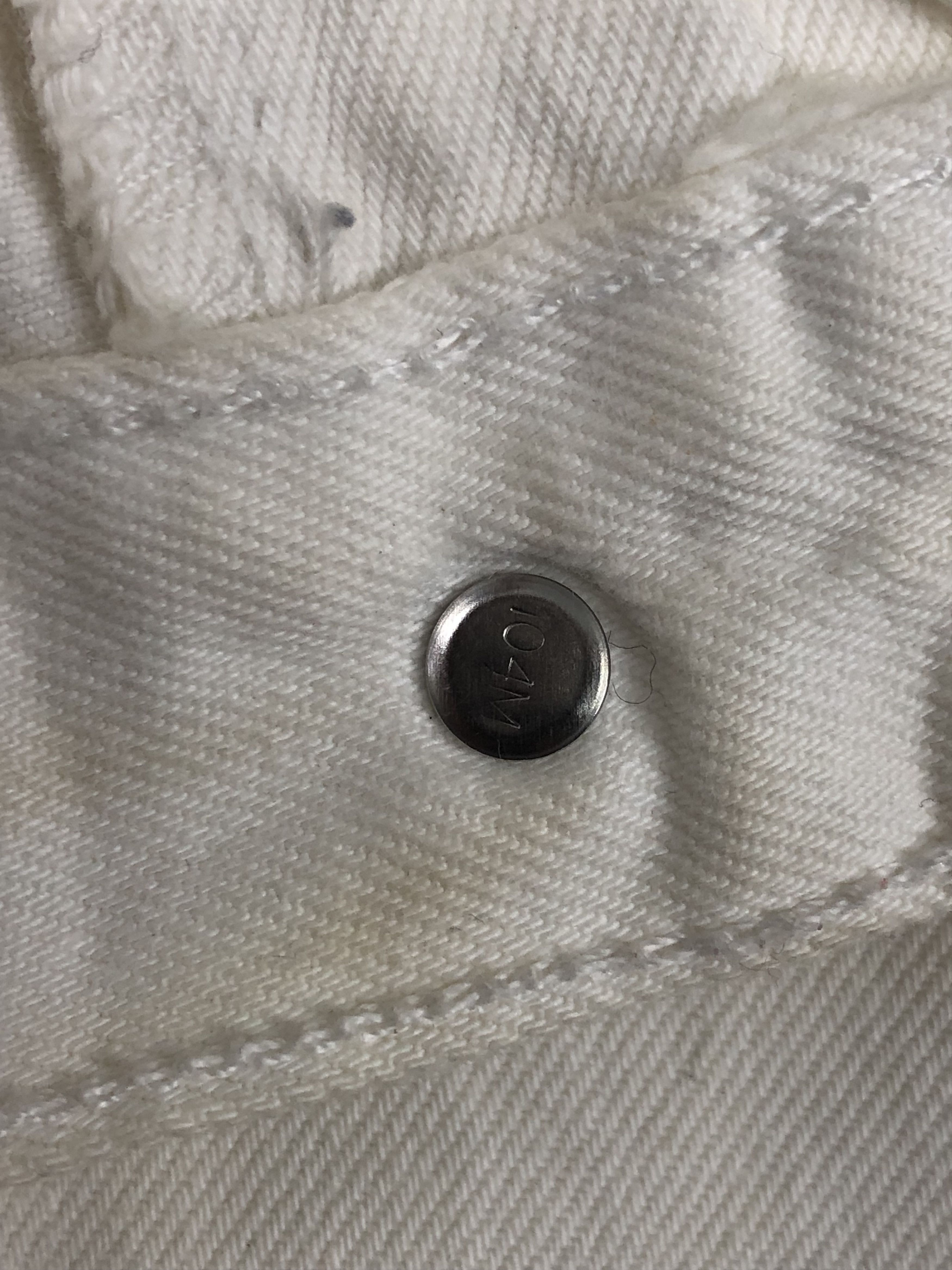 Levi's 90s Vintage Levis 501 White Jeans DP1405 Size US 38 / EU 54 - 13 Thumbnail