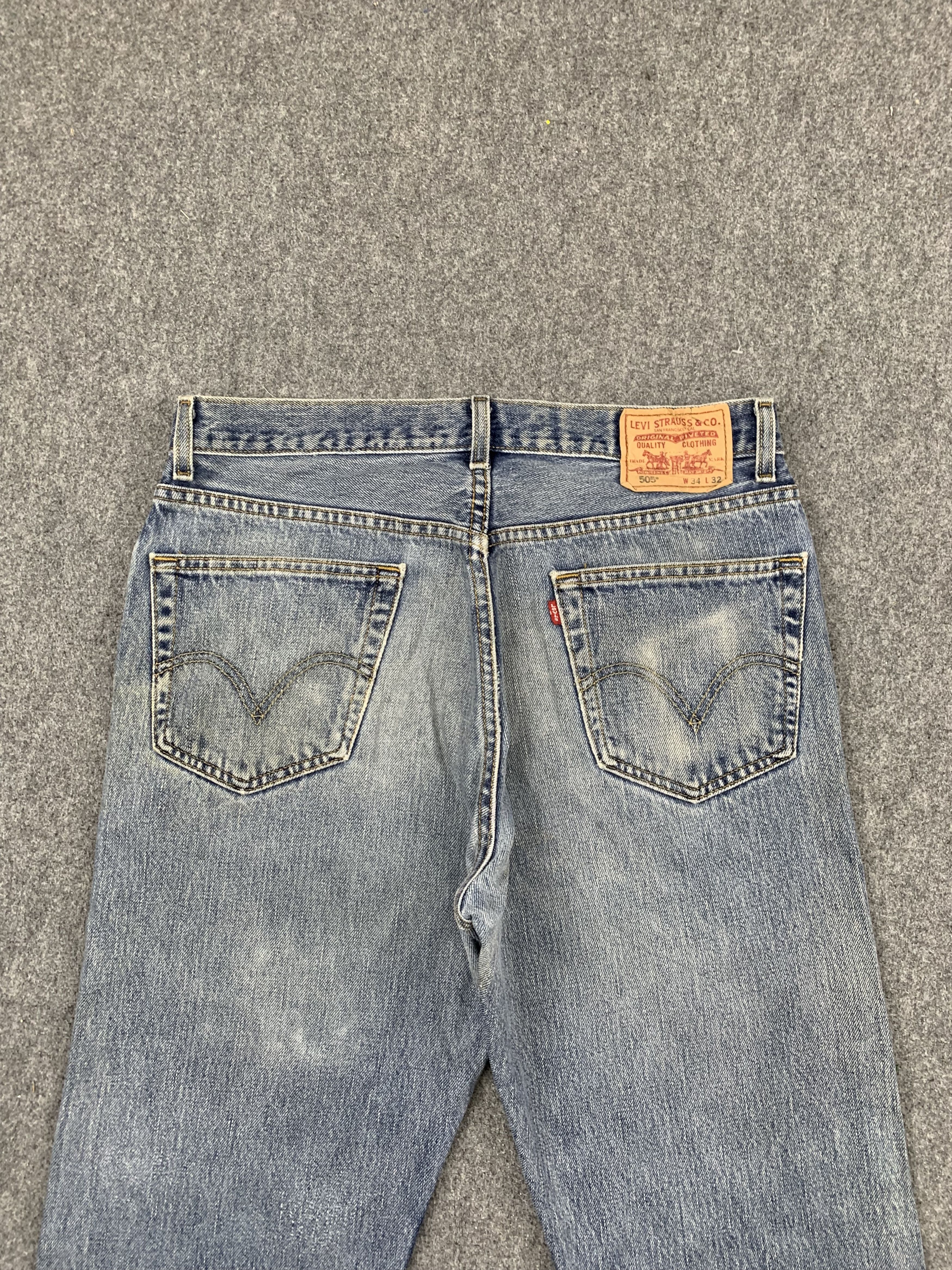 Levi's × Vintage Vintage Levis 505 Light Wash Jeans DP1776 Size US 34 / EU 50 - 4 Thumbnail