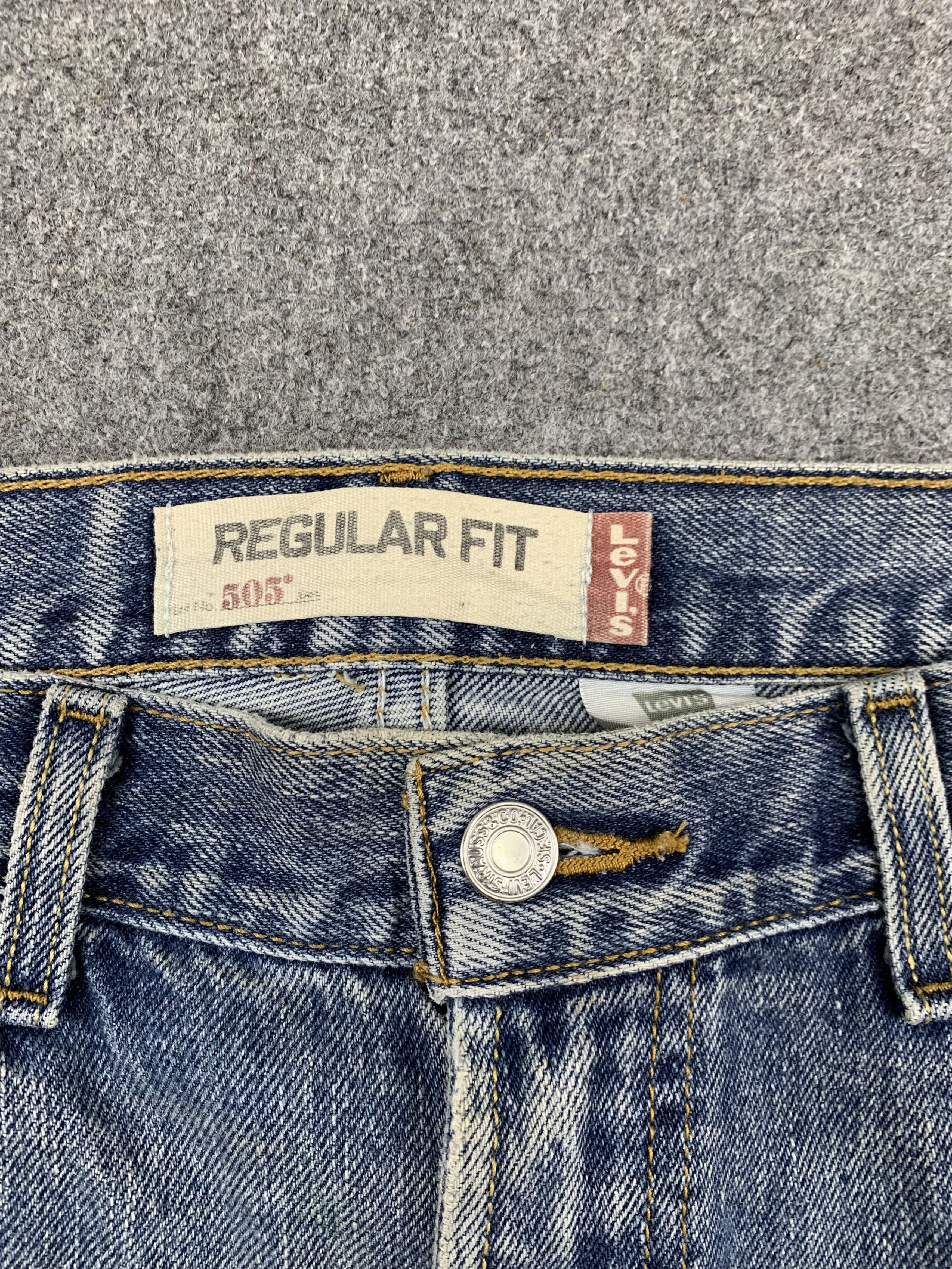 Levi's × Vintage Vintage Levis 505 Light Wash Jeans DP1776 Size US 34 / EU 50 - 9 Thumbnail