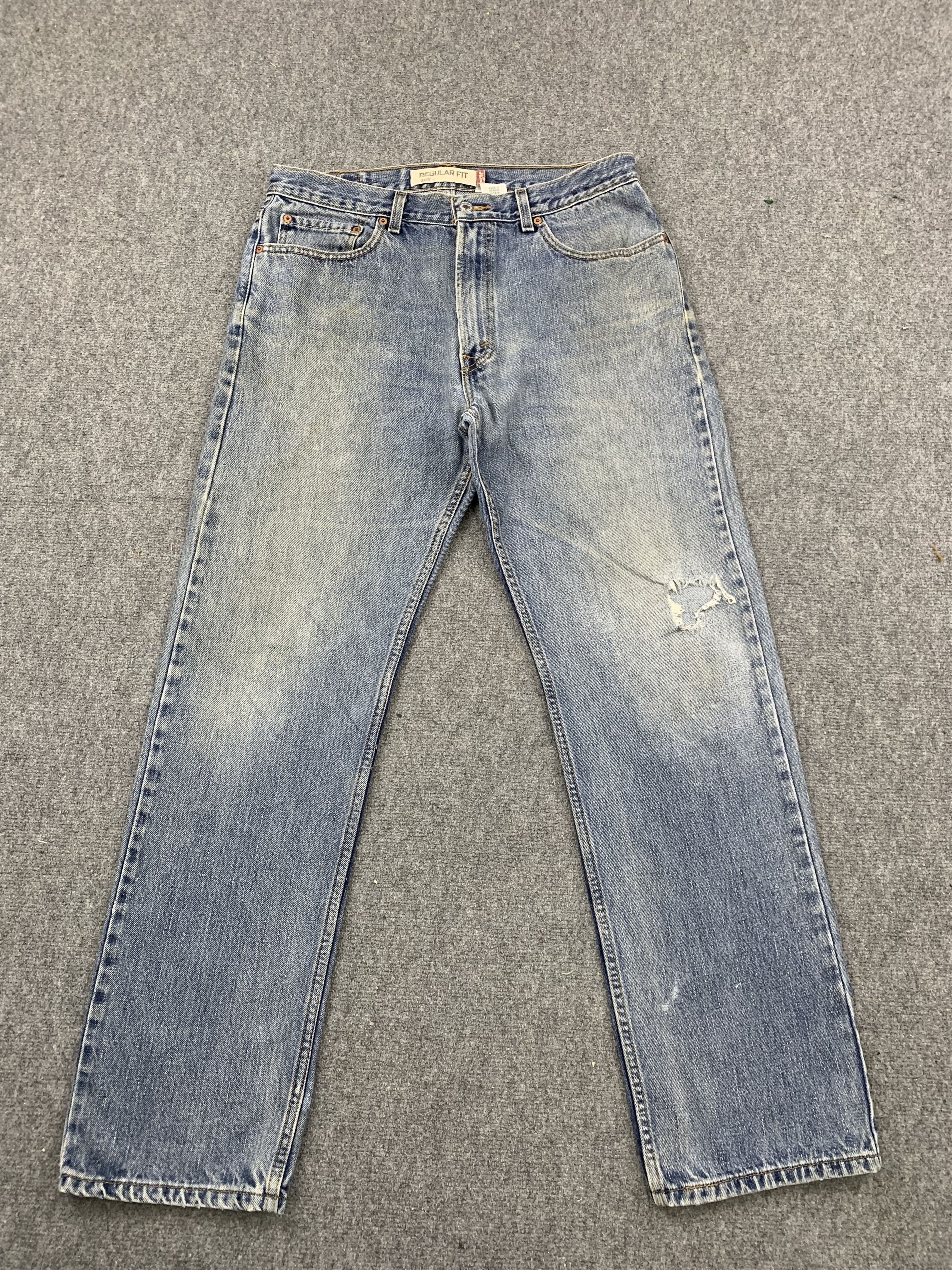 Levi's × Vintage Vintage Levis 505 Light Wash Jeans DP1776 Size US 34 / EU 50 - 1 Thumbnail