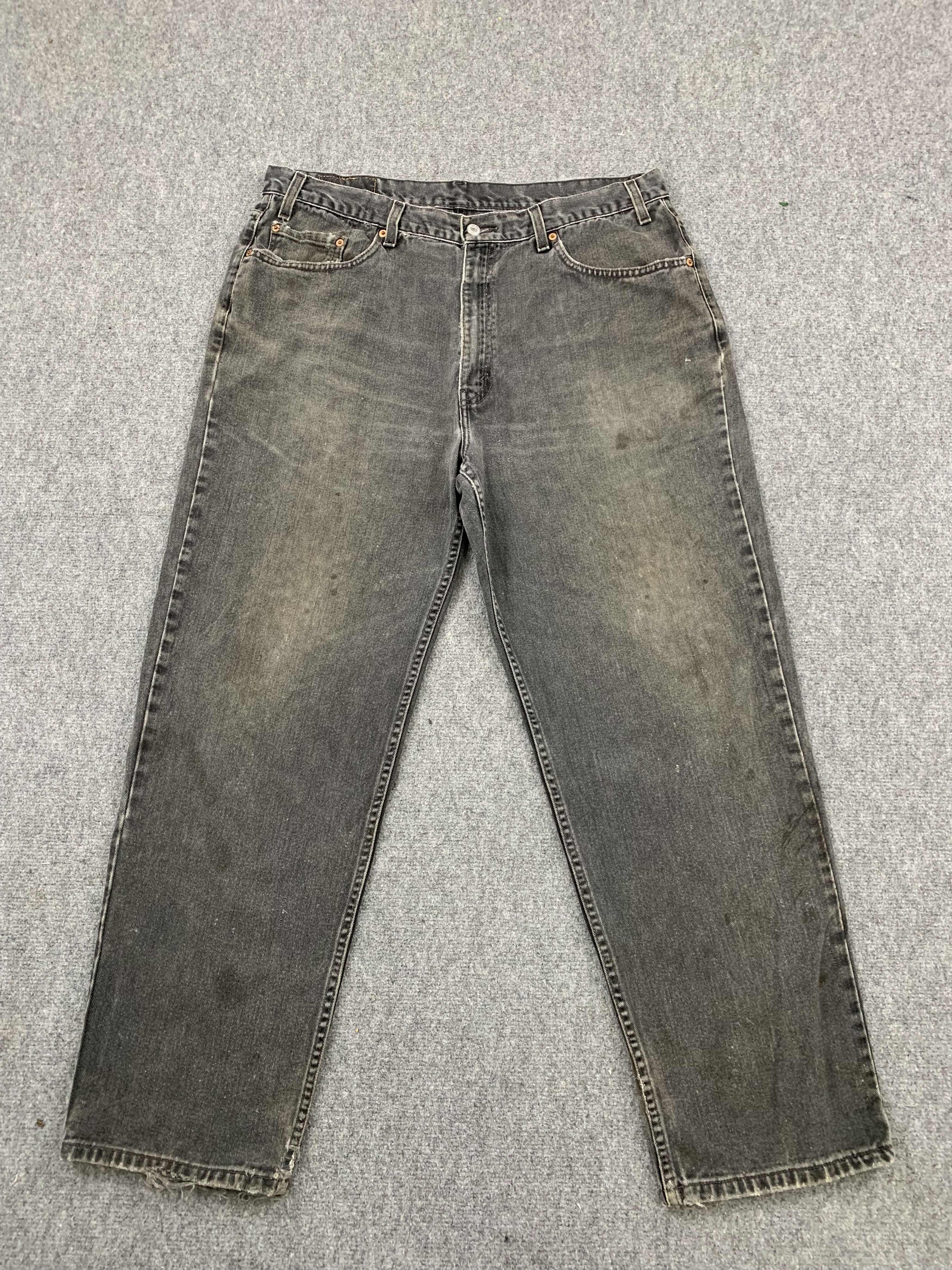 Levi's 90s Faded Black Vintage Levis 550 Jeans DP1775 Size US 38 / EU 54 - 1 Thumbnail