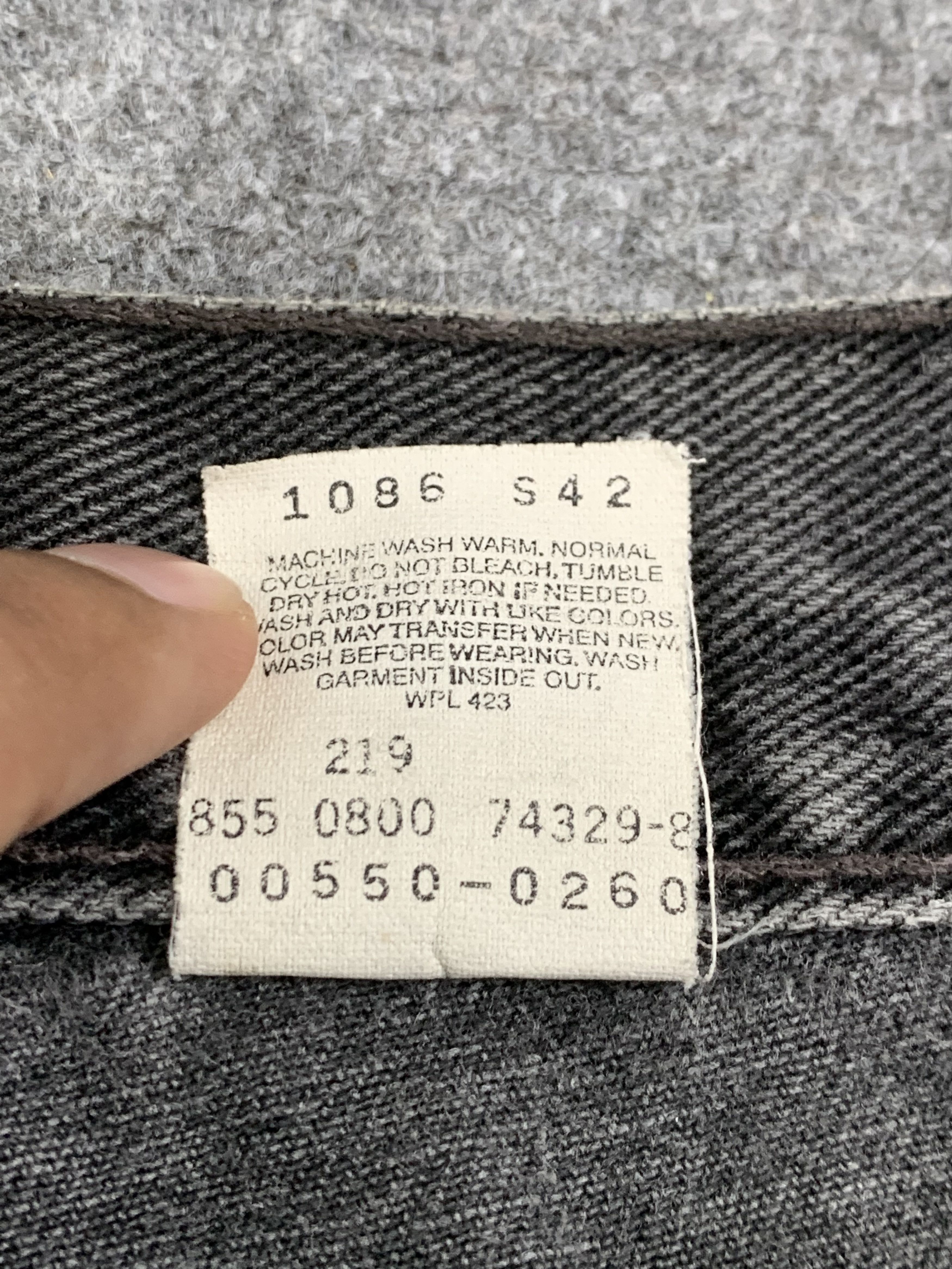 Levi's 90s Faded Black Vintage Levis 550 Jeans DP1775 Size US 38 / EU 54 - 8 Thumbnail