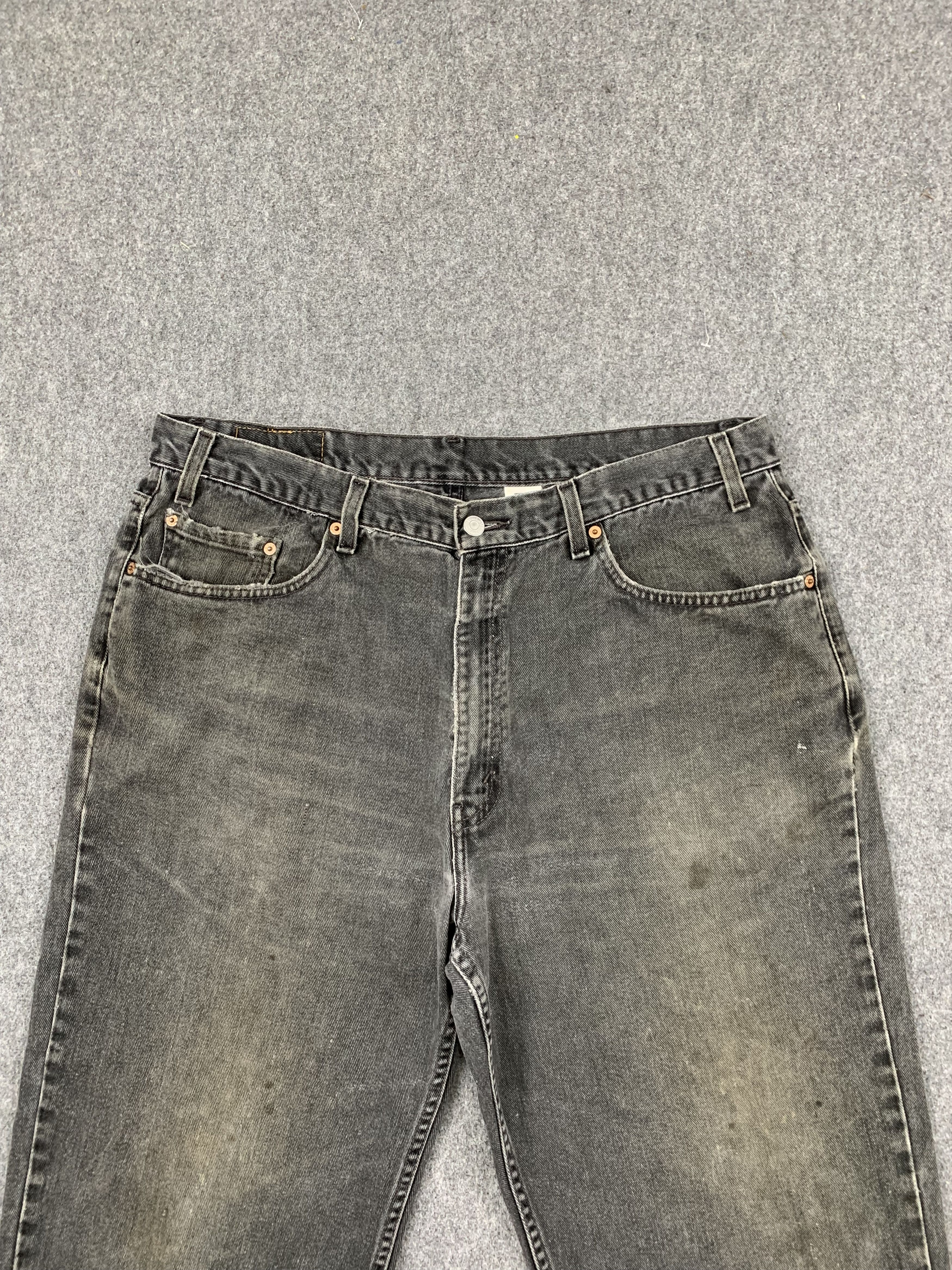 Levi's 90s Faded Black Vintage Levis 550 Jeans DP1775 Size US 38 / EU 54 - 2 Thumbnail