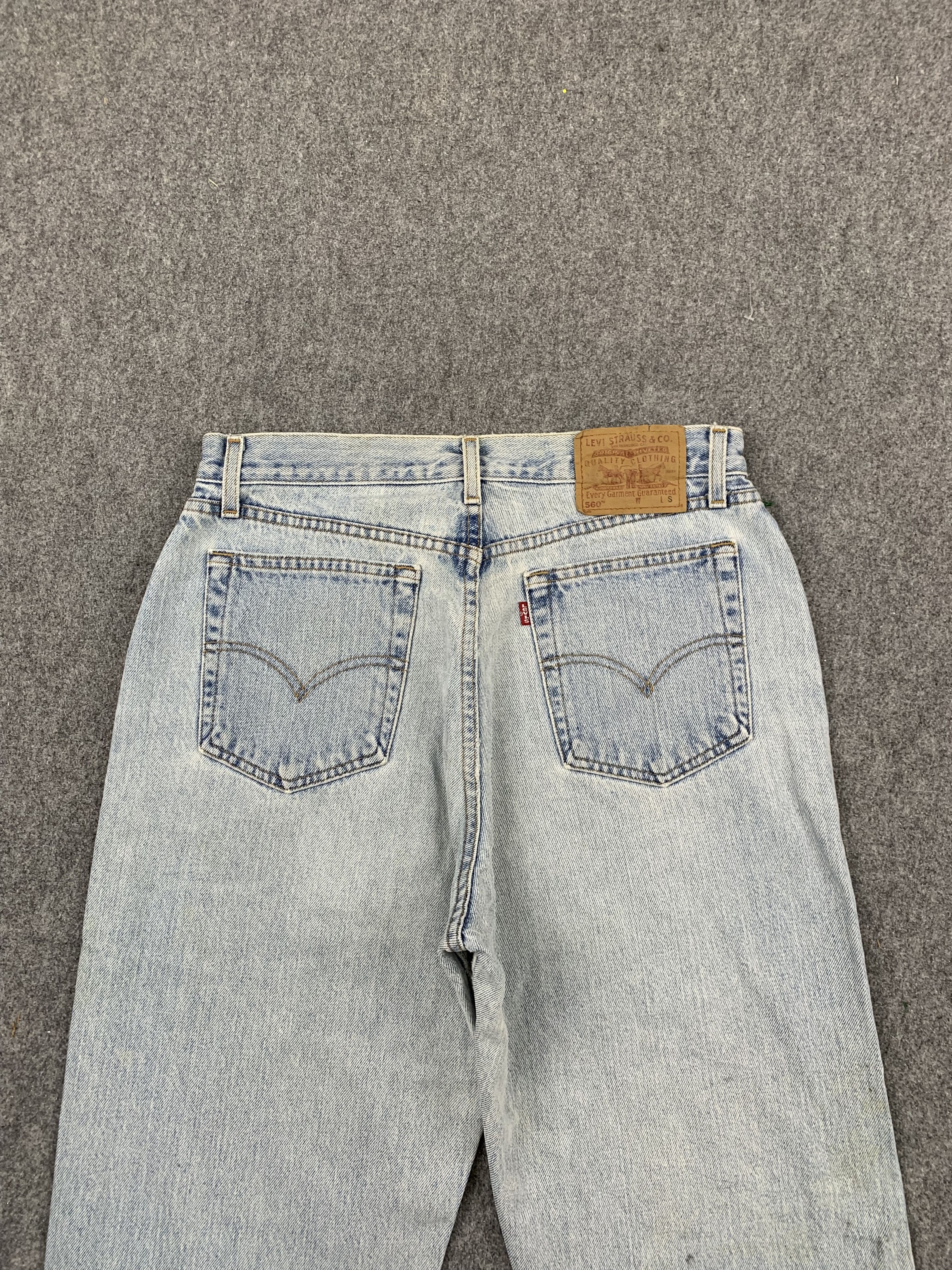 Levi's Vintage 90s Levis 560 Light Wash Jeans DP1773 Size US 32 / EU 48 - 4 Thumbnail