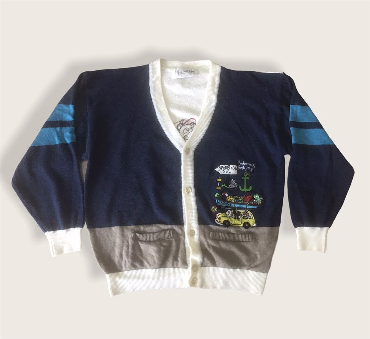 Designer Jean-Charles De Castelbajac Cardigan Size US L / EU 52-54 / 3 - 14 Thumbnail