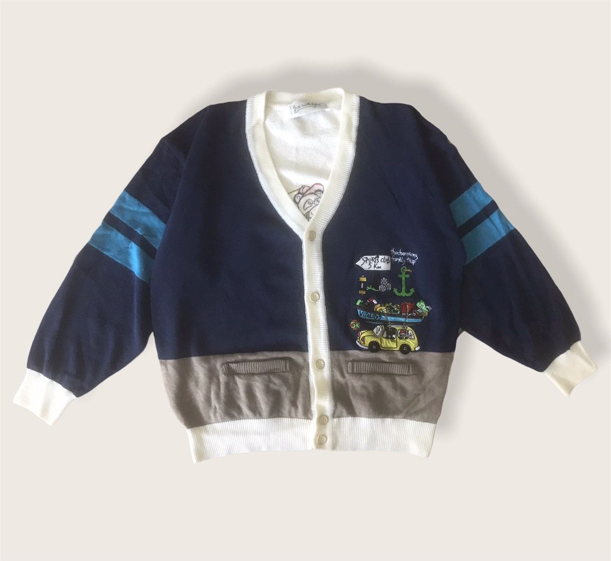 Designer Jean-Charles De Castelbajac Cardigan Size US L / EU 52-54 / 3 - 6 Thumbnail