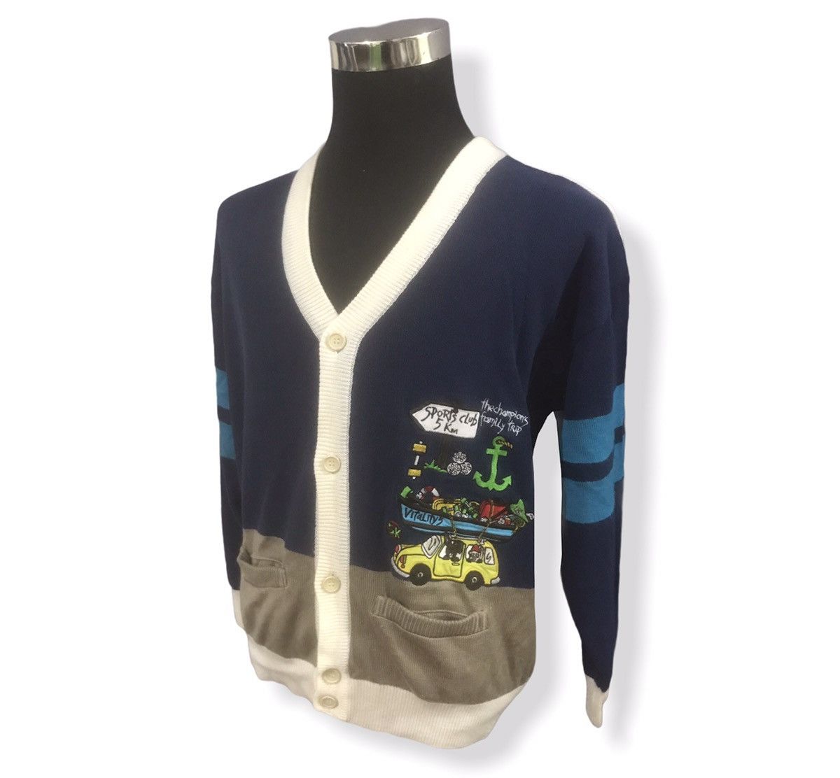 Designer Jean-Charles De Castelbajac Cardigan Size US L / EU 52-54 / 3 - 9 Thumbnail