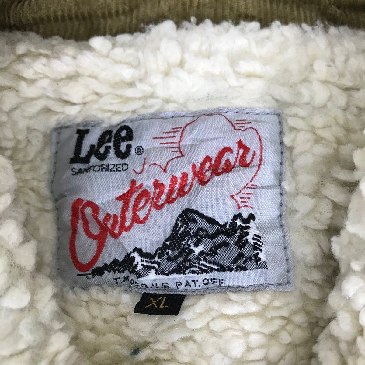 Lee Vintage 90s LEE Sanforized Outerwear Jacket Corduroy Sherpa Size US XL / EU 56 / 4 - 4 Thumbnail