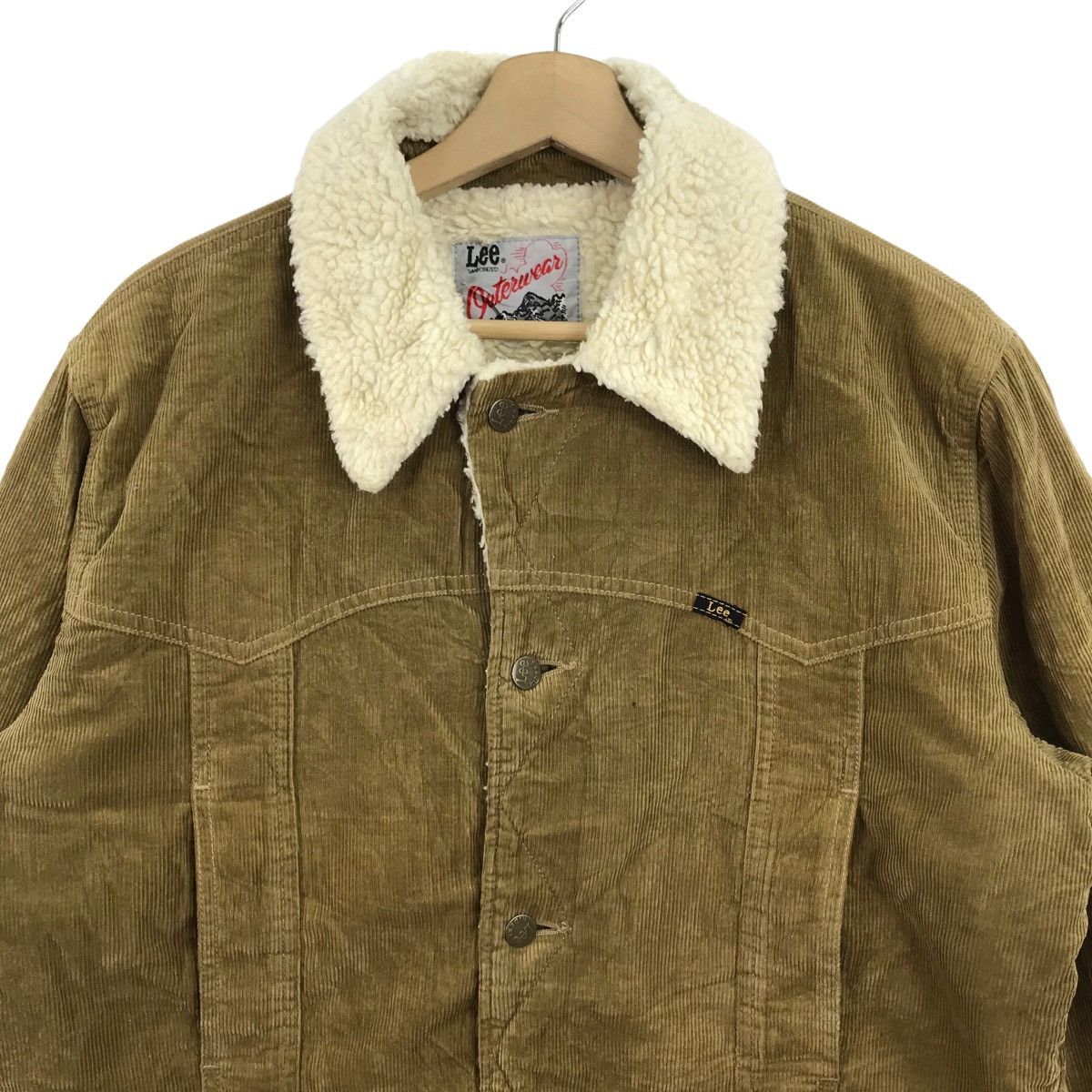 Lee Vintage 90s LEE Sanforized Outerwear Jacket Corduroy Sherpa Size US XL / EU 56 / 4 - 2 Thumbnail