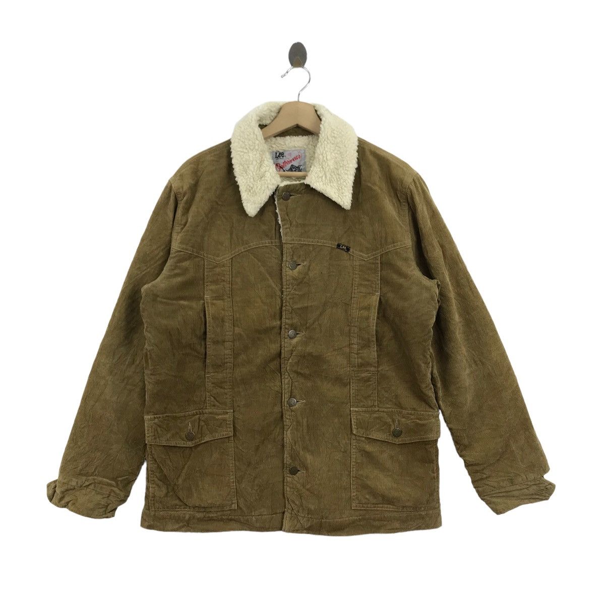 Lee Vintage 90s LEE Sanforized Outerwear Jacket Corduroy Sherpa Size US XL / EU 56 / 4 - 1 Thumbnail