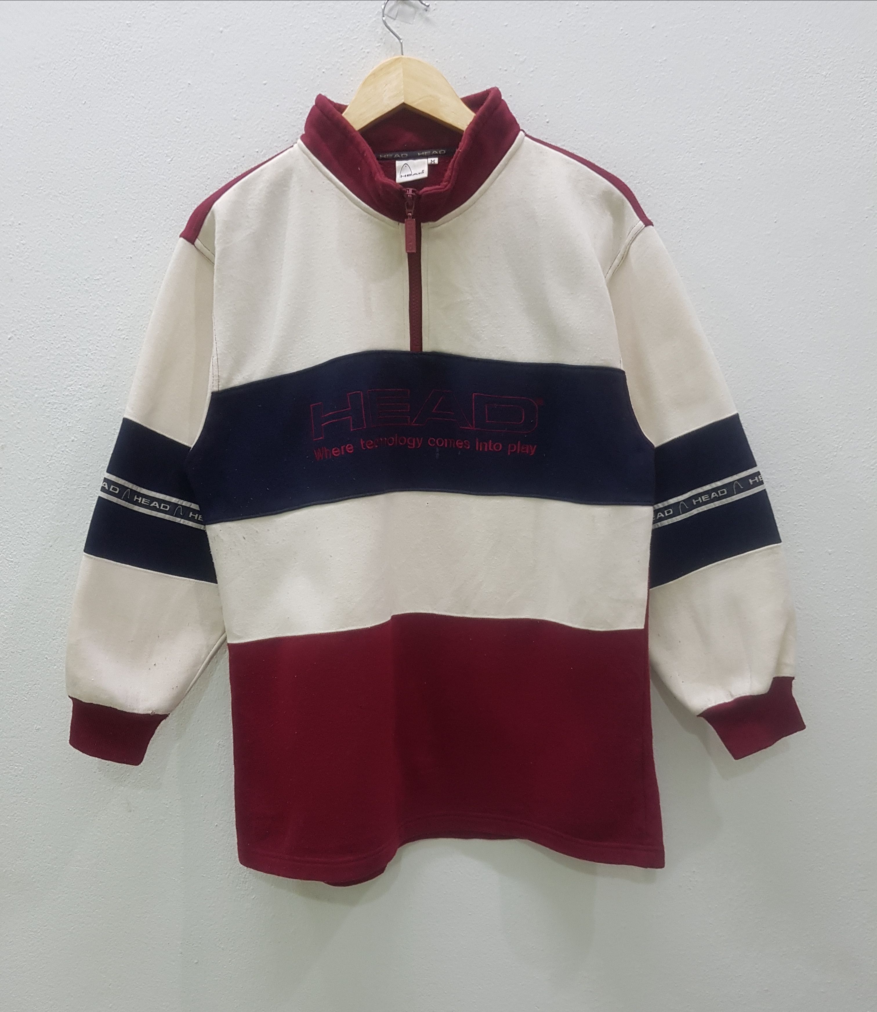 Vintage Vintage Head Embroidery Logo Sweatshirts Size US M / EU 48-50 / 2 - 1 Thumbnail
