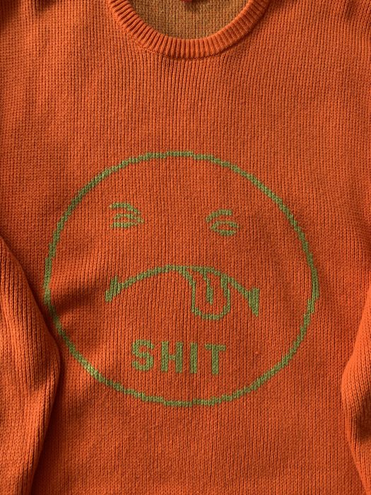 Supreme Supreme Shit Sweater - Orange - Large | Grailed