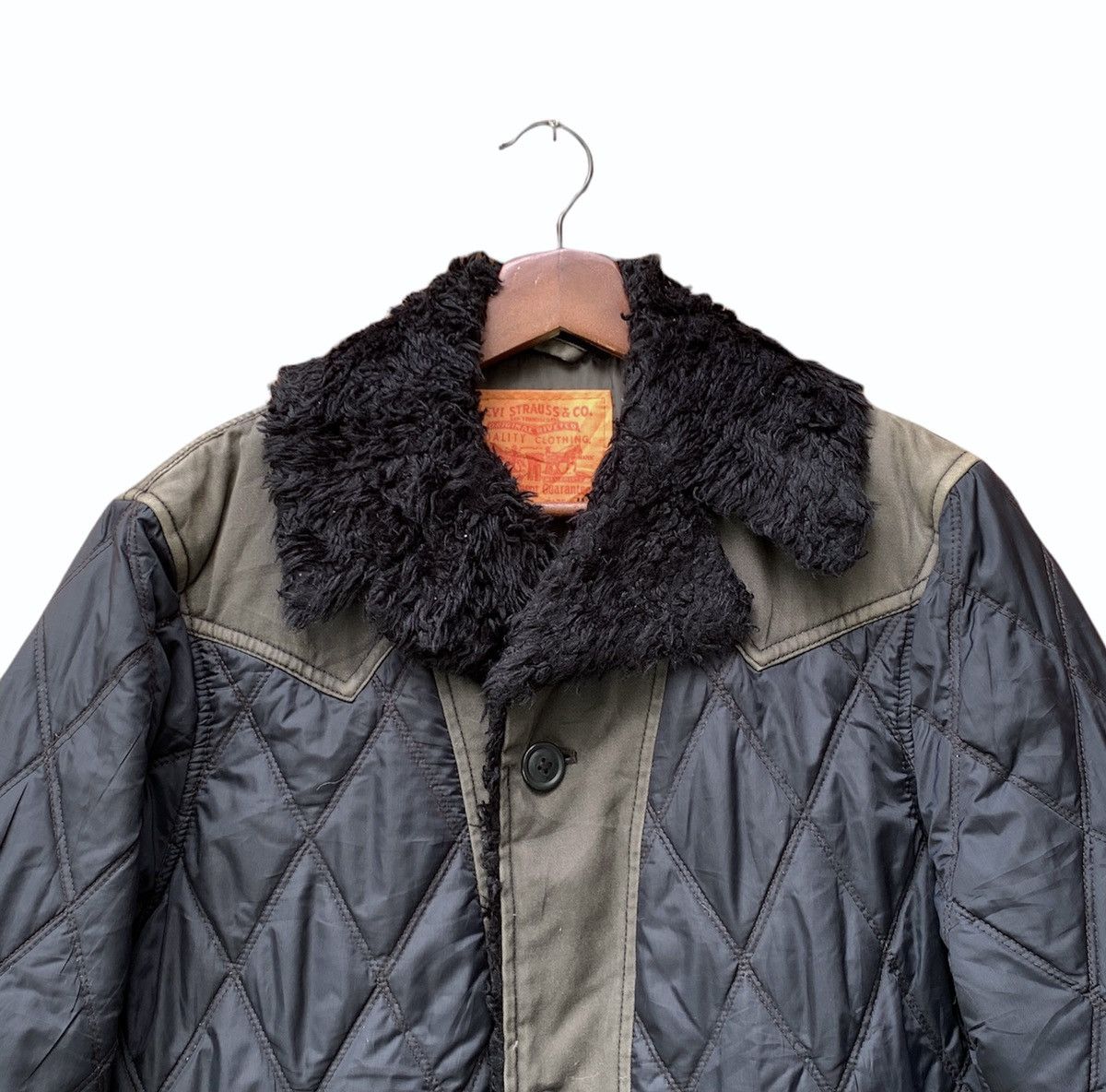 Levi's Levis Quilted Black Jacket Size US M / EU 48-50 / 2 - 4 Thumbnail