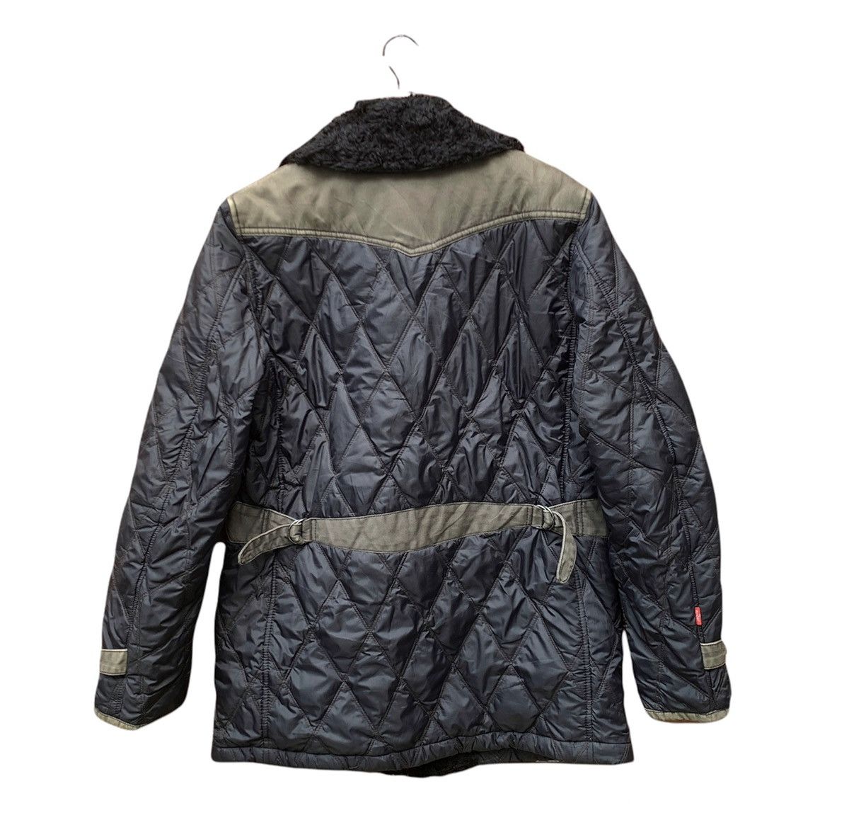 Levi's Levis Quilted Black Jacket Size US M / EU 48-50 / 2 - 2 Thumbnail