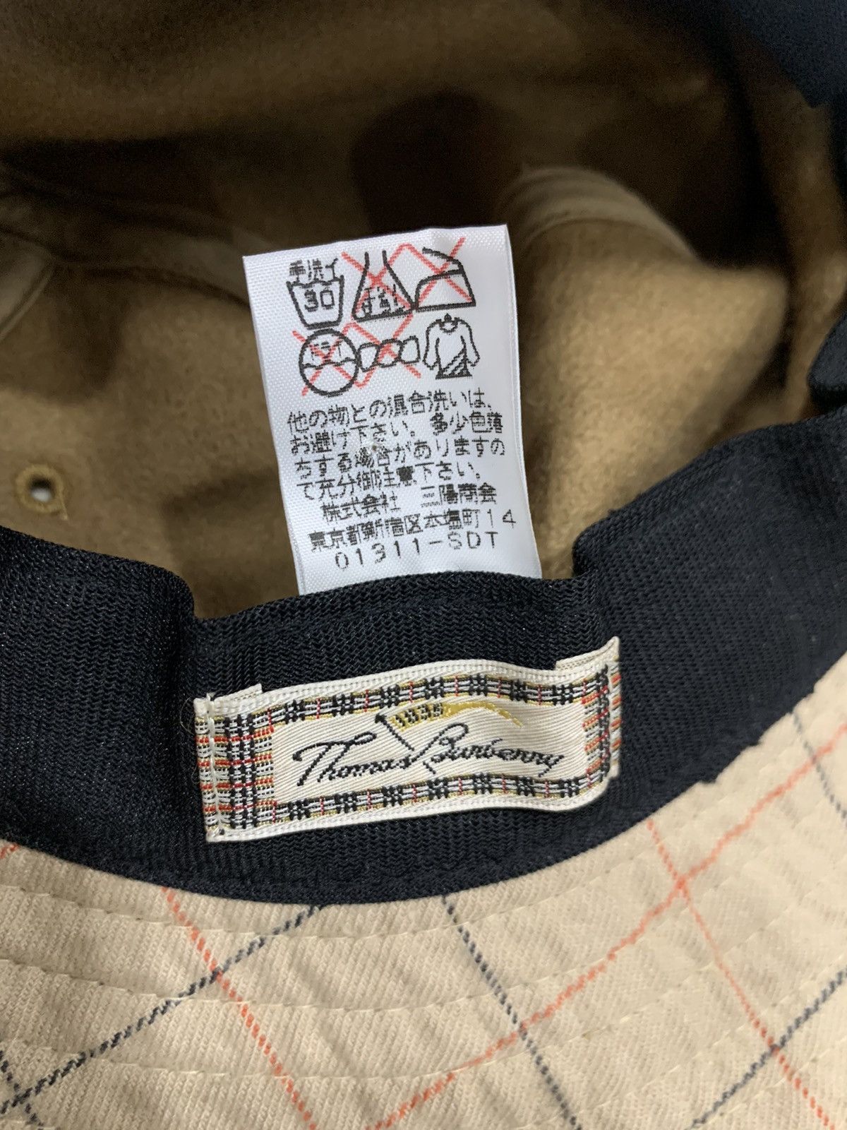 VINTAGE THOMAS BURBERRY BY BURBERRY WOOL HAT