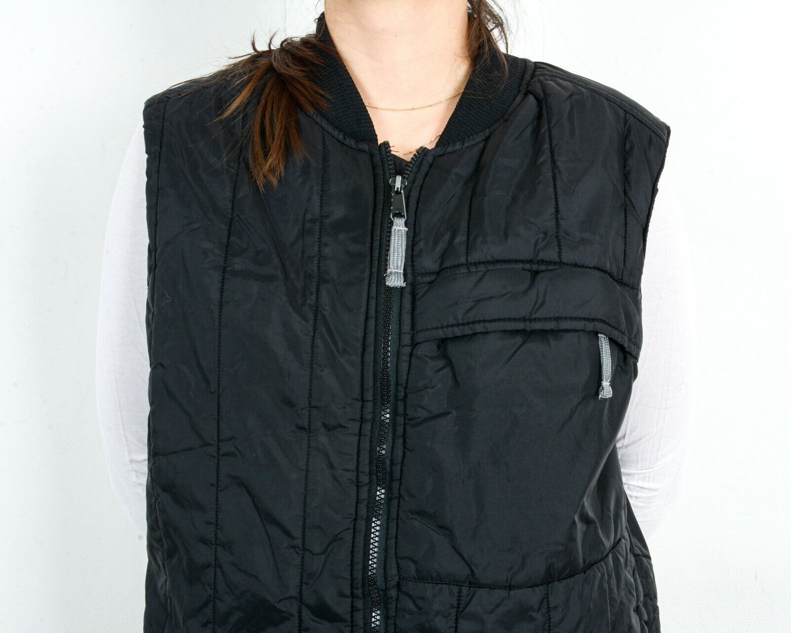Other × Vintage Rocky Vest Puffer Tank Gilet Waistcoat Body Warmer Full Zip Size M / US 6-8 / IT 42-44 - 5 Thumbnail