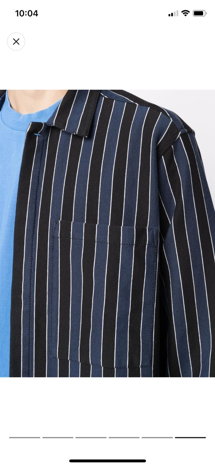 Sunnei Striped long sleeves shirt Size US L / EU 52-54 / 3 - 5 Thumbnail