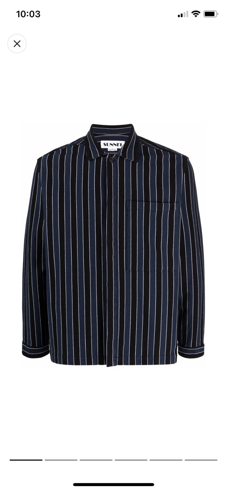 Striped long sleeves shirt