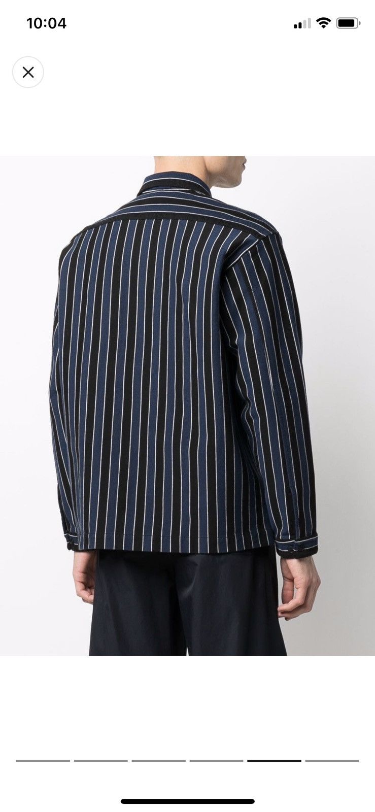 Sunnei Striped long sleeves shirt Size US L / EU 52-54 / 3 - 4 Thumbnail