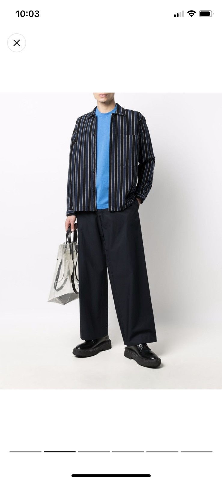 Sunnei Striped long sleeves shirt Size US L / EU 52-54 / 3 - 2 Thumbnail