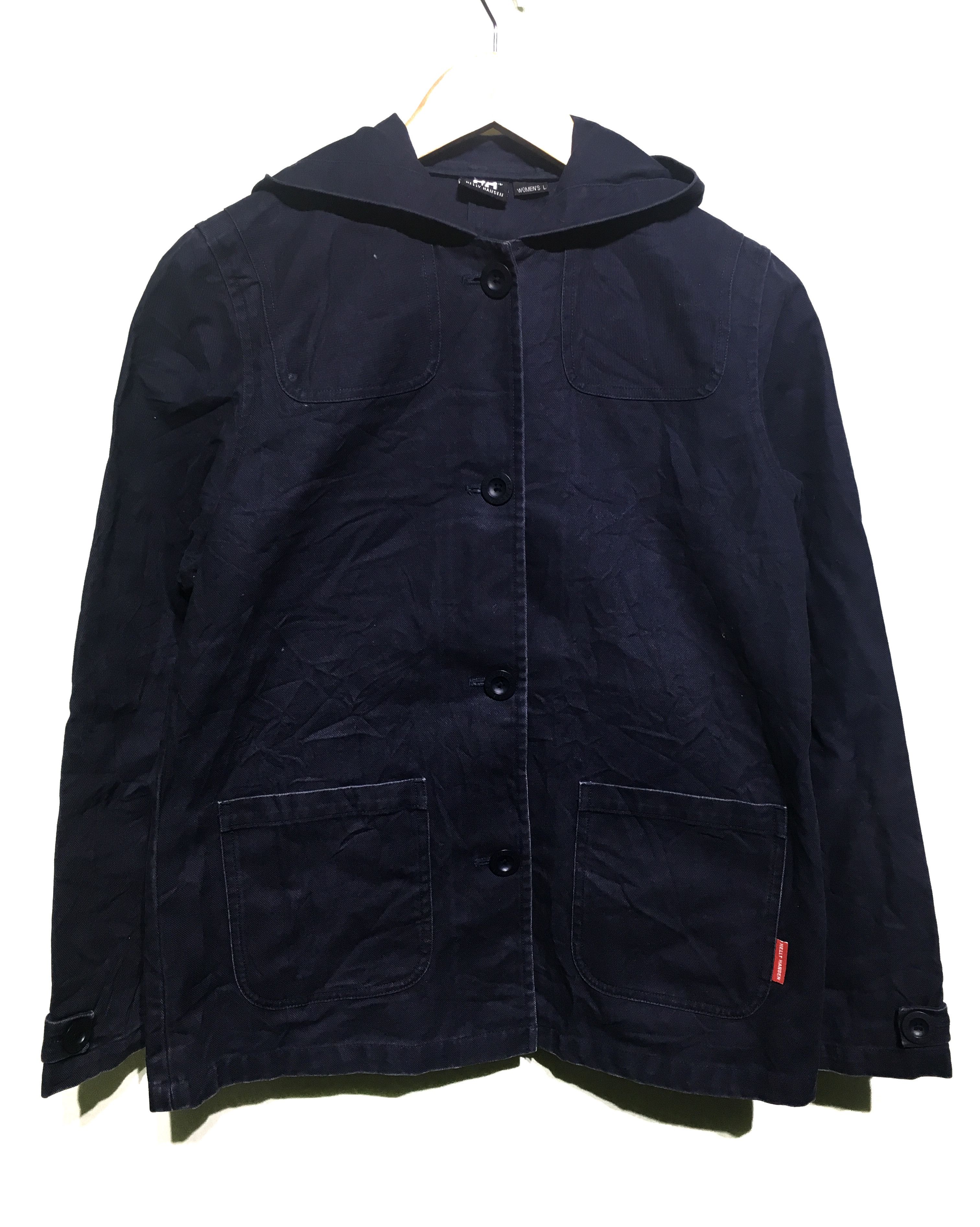 Helly Hansen Vintage HELLY HANSEN Spell Out Hooded Jacket Size US L / EU 52-54 / 3 - 1 Thumbnail