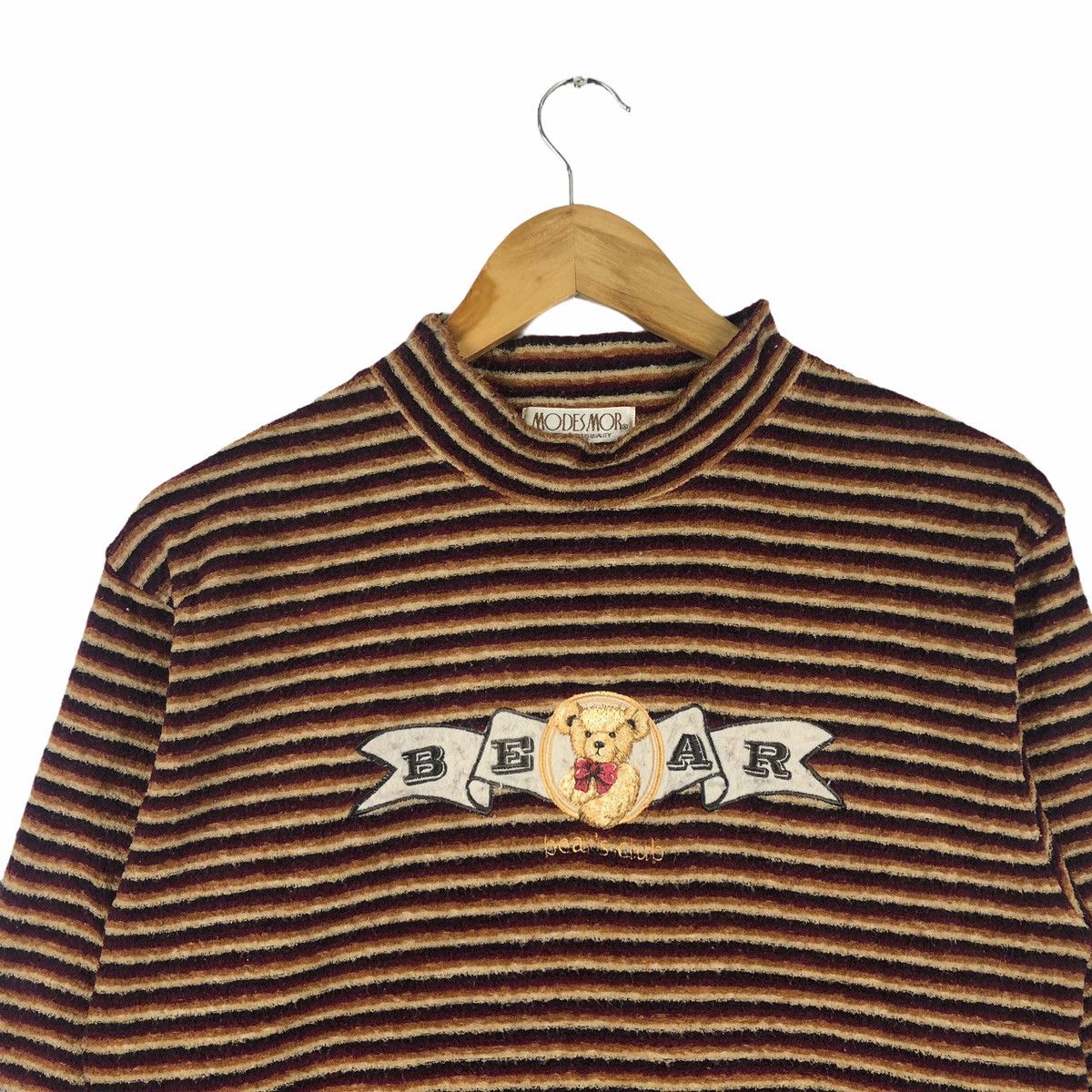 Vintage VINTAGE MODES MOR BEAR CLUB SWEATSHIRT CASUAL JUMPER Size US L / EU 52-54 / 3 - 2 Thumbnail