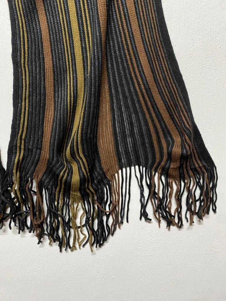Designer × Other × Vintage 💥VINTAGE MICHEL LEGER PARIS KNITTED MUFFLER/SCARVES/SCARF Size ONE SIZE - 3 Thumbnail