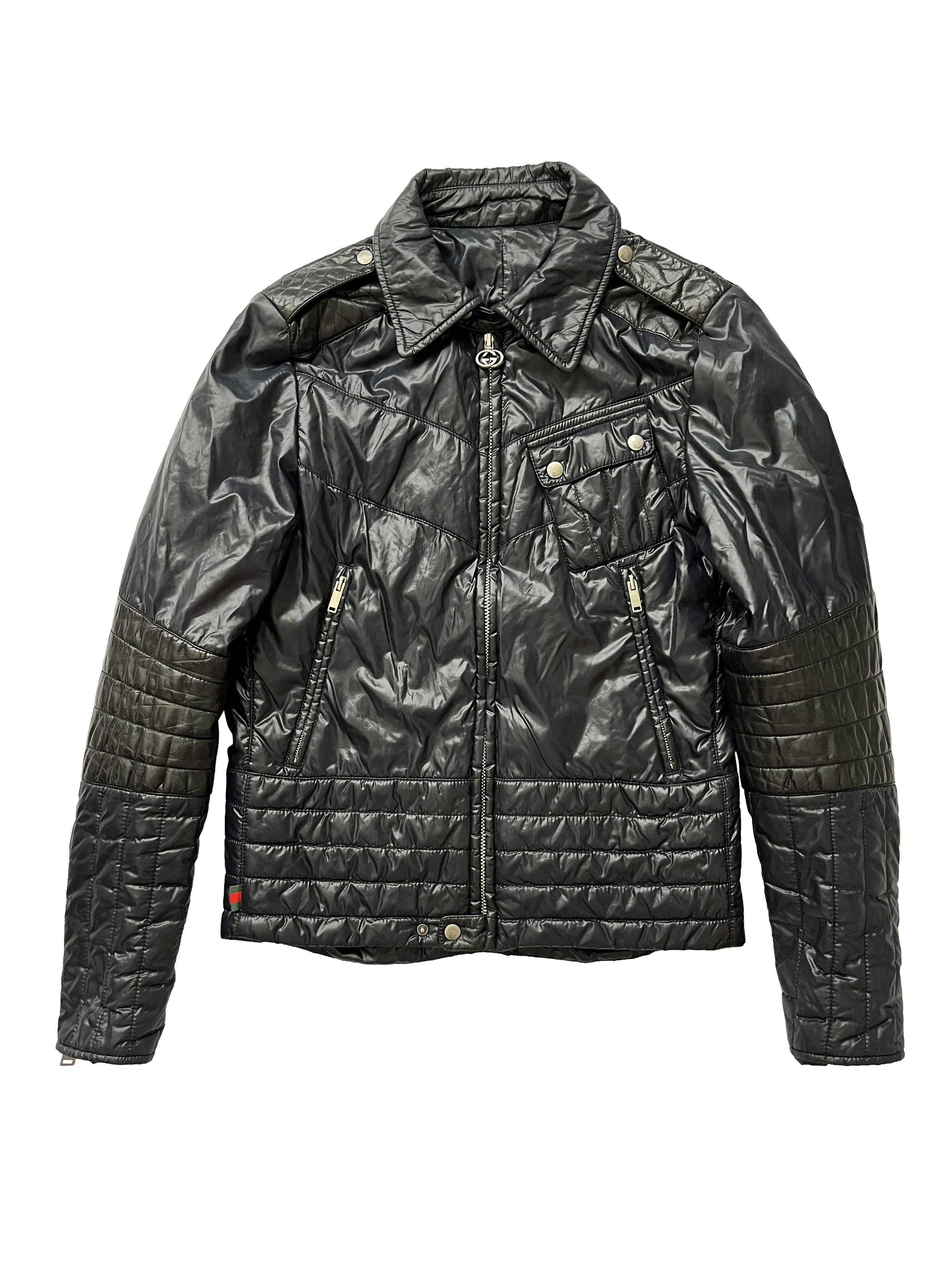Gucci ⚡️QUICK SALE⚡️Gucci by Tom Ford Black Biker Bomber Jacket Size US S / EU 44-46 / 1 - 1 Thumbnail