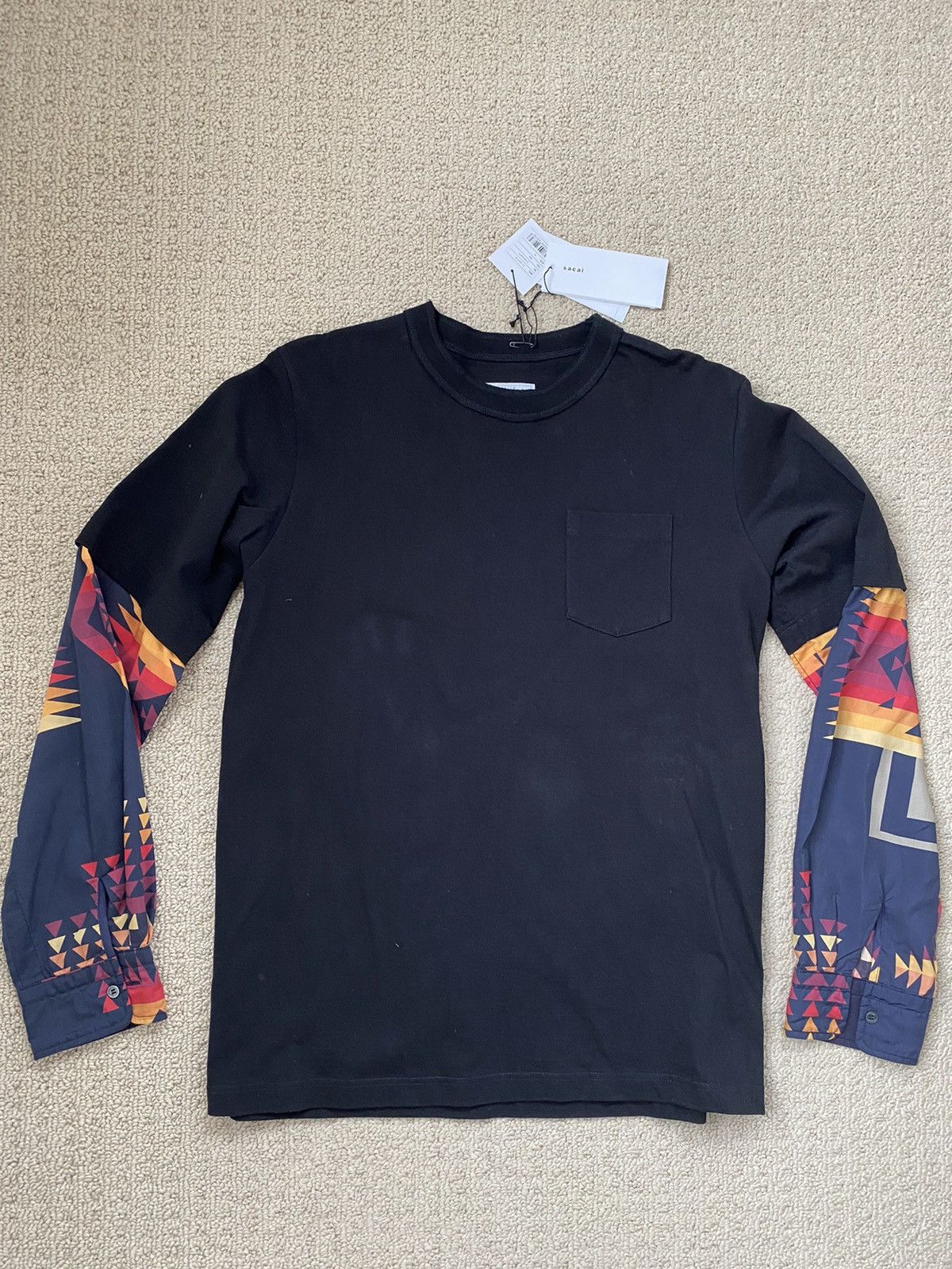 Pendleton × Sacai Sacai x Pendleton Print Tee Shirt Sz 4 Brand New 