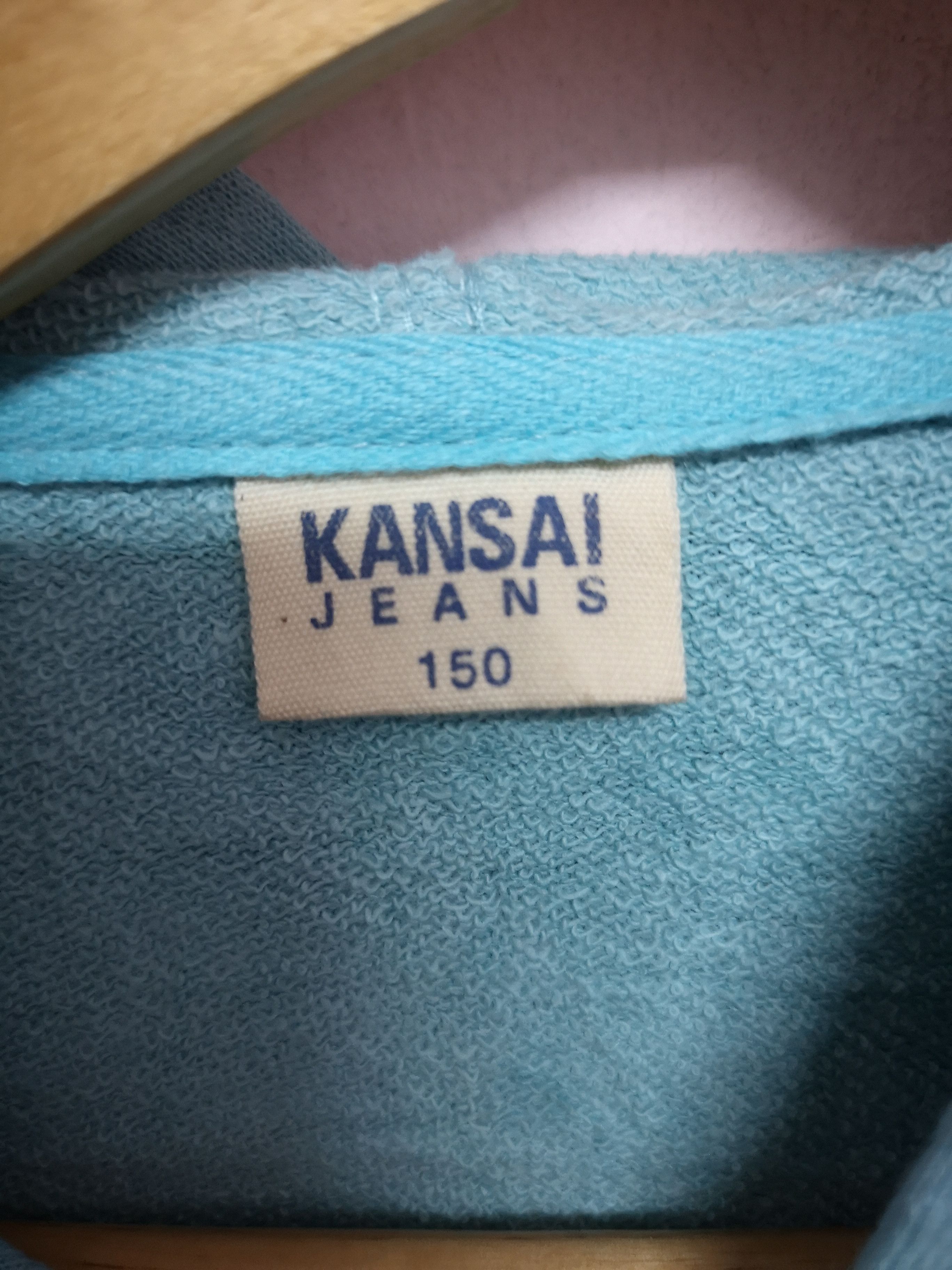 Kansai Yamamoto KANSAI JEANS LONG HOODED PULLOVER SWEATSHIRTS Size US S / EU 44-46 / 1 - 4 Thumbnail