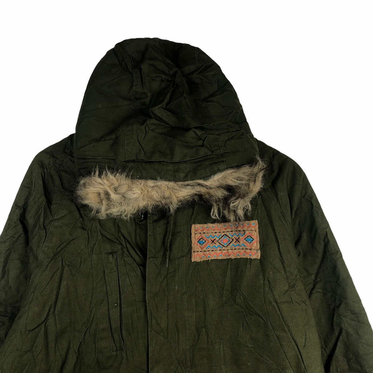 Vintage Vintage Titicaca Parkas Long Trench Hooded Army Sling Size US L / EU 52-54 / 3 - 2 Thumbnail