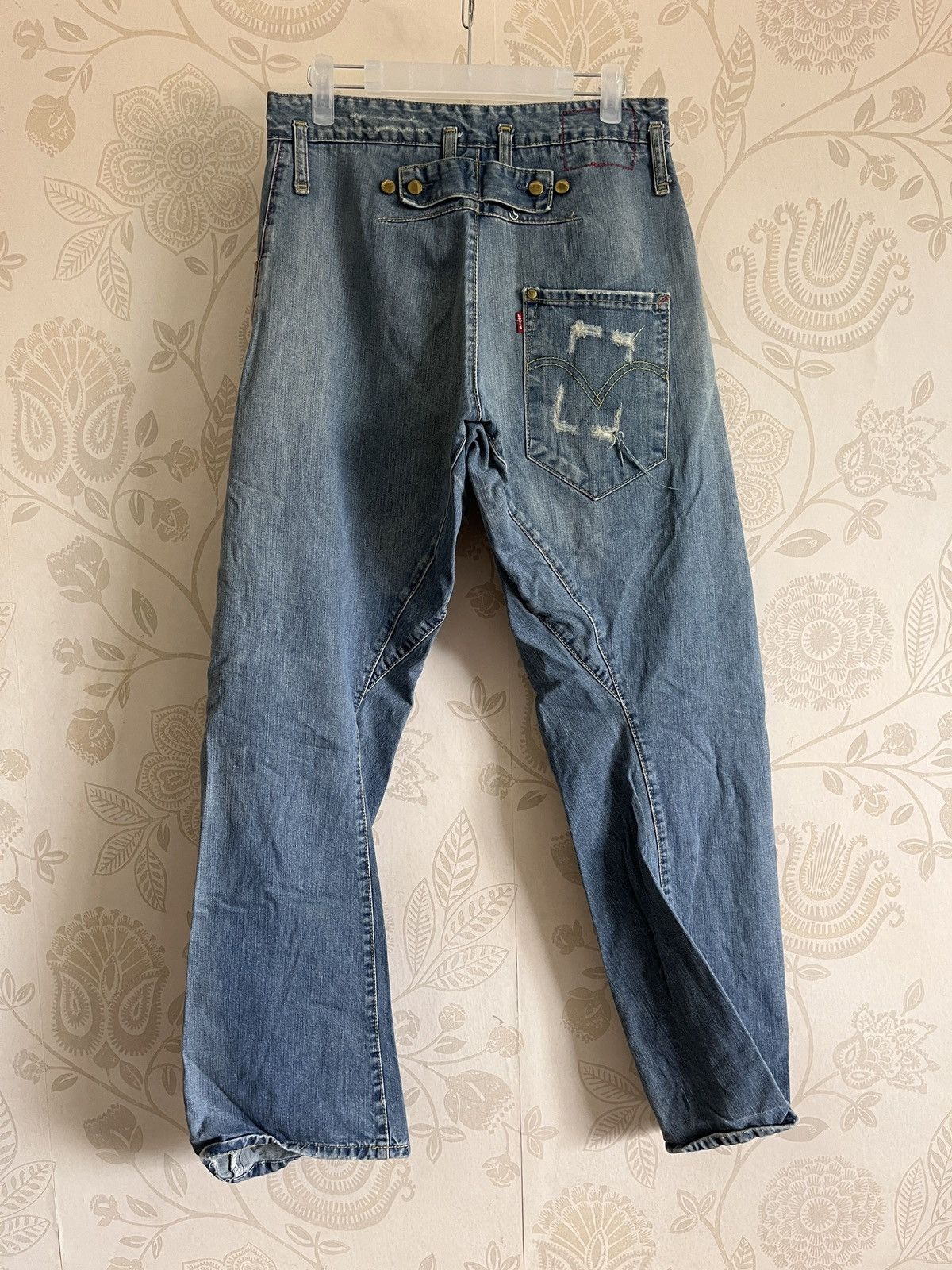 Levi's × Vintage Vintage Levi's Flare Takuya Kimura Twisted Leg Size US 30 / EU 46 - 15 Thumbnail
