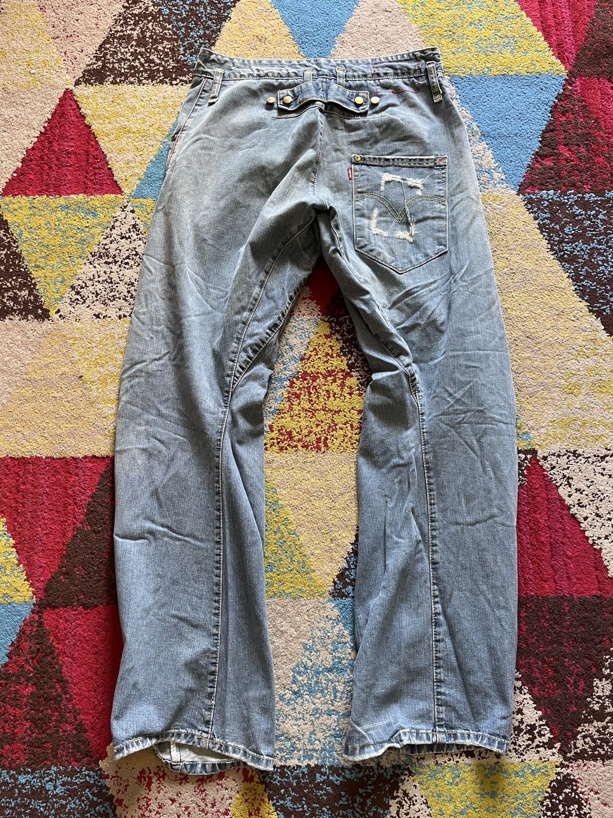 Levi's × Vintage Vintage Levi's Flare Takuya Kimura Twisted Leg Size US 30 / EU 46 - 13 Thumbnail