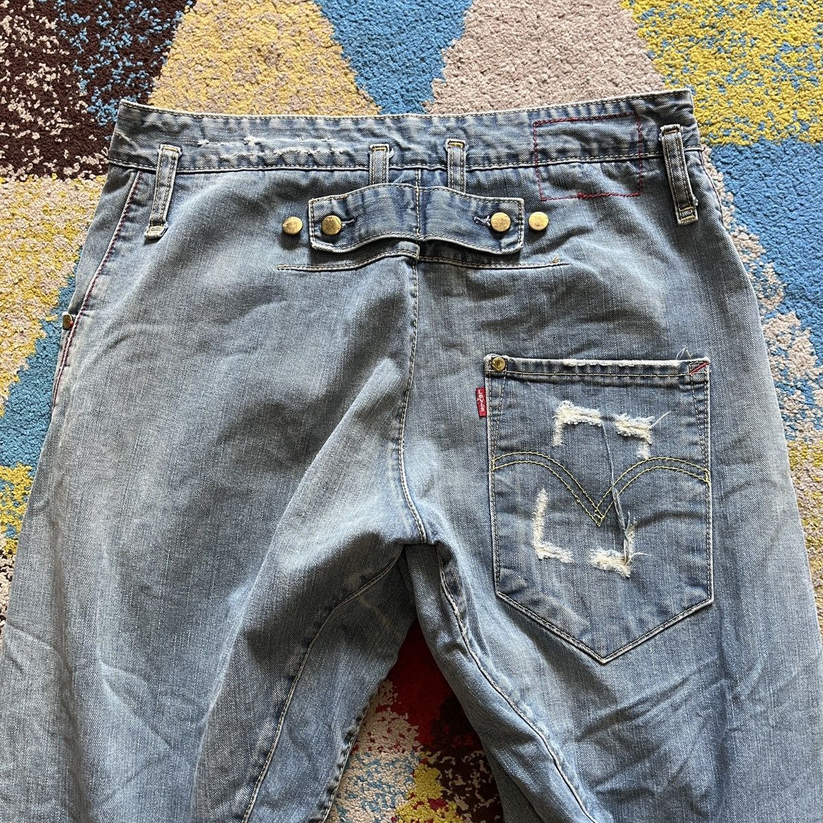 Levi's × Vintage Vintage Levi's Flare Takuya Kimura Twisted Leg Size US 30 / EU 46 - 10 Thumbnail