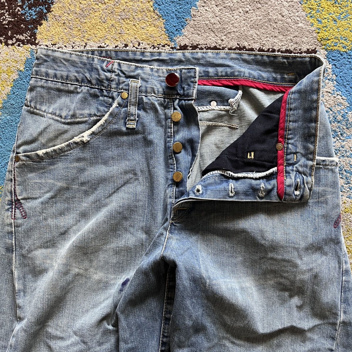Levi's × Vintage Vintage Levi's Flare Takuya Kimura Twisted Leg Size US 30 / EU 46 - 4 Thumbnail