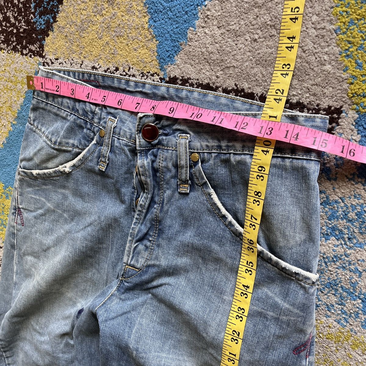 Levi's × Vintage Vintage Levi's Flare Takuya Kimura Twisted Leg Size US 30 / EU 46 - 2 Thumbnail