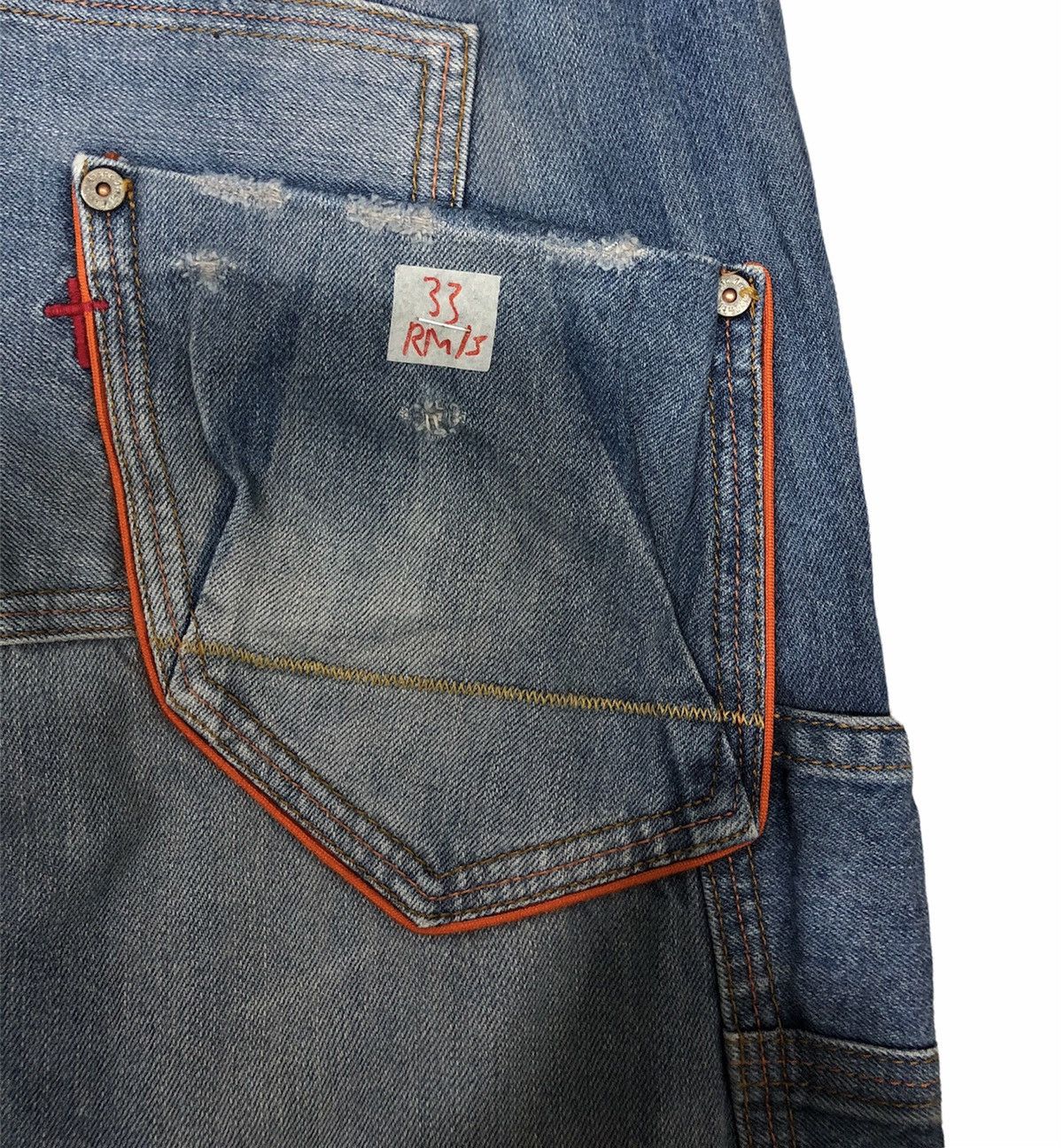 Japanese Brand GENOESE TANTE COSE BUONE A TUTTI DENIM PANTS Size US 32 / EU 48 - 10 Thumbnail