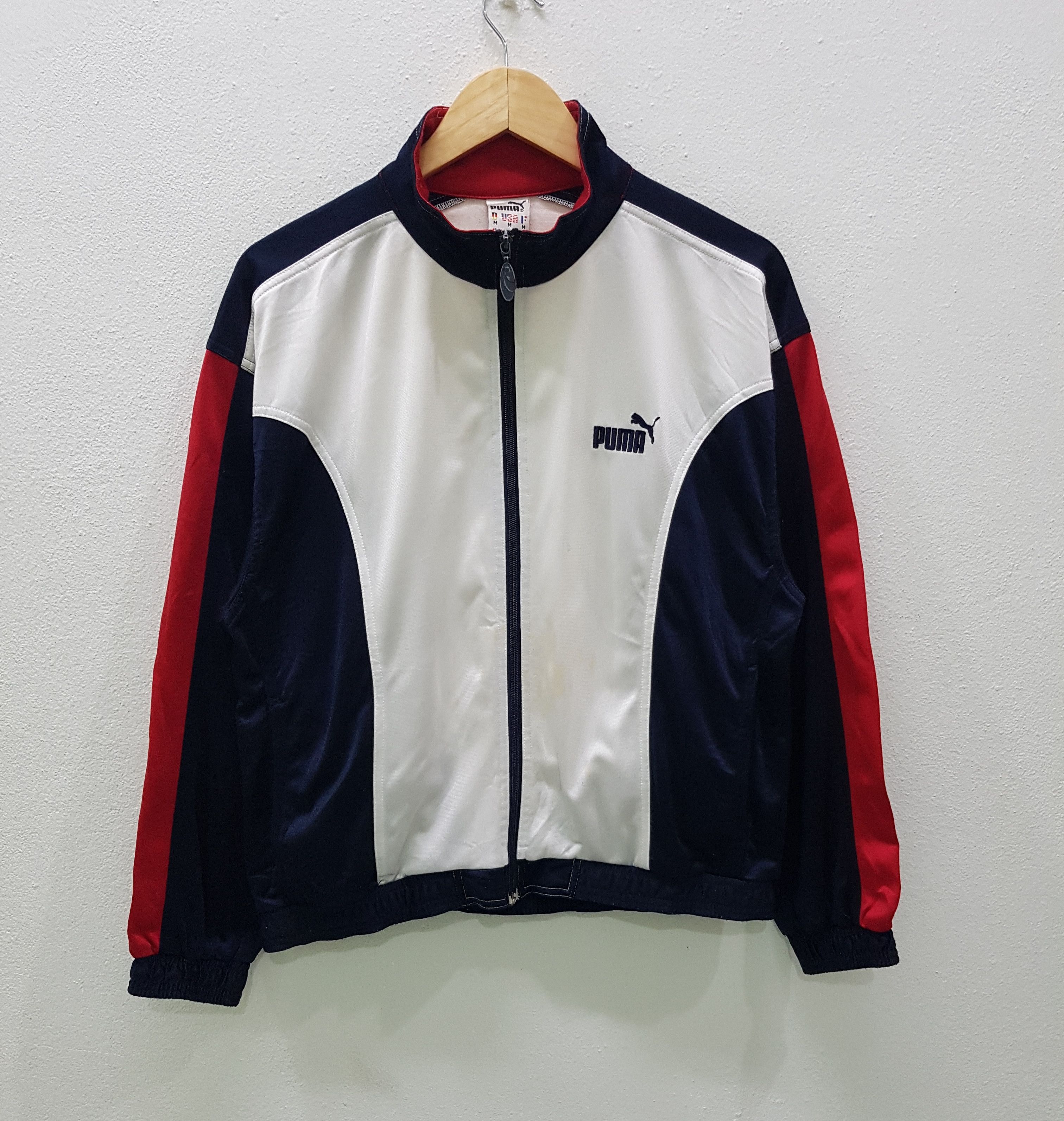 Vintage Puma Sweater Jacket Full Zipper