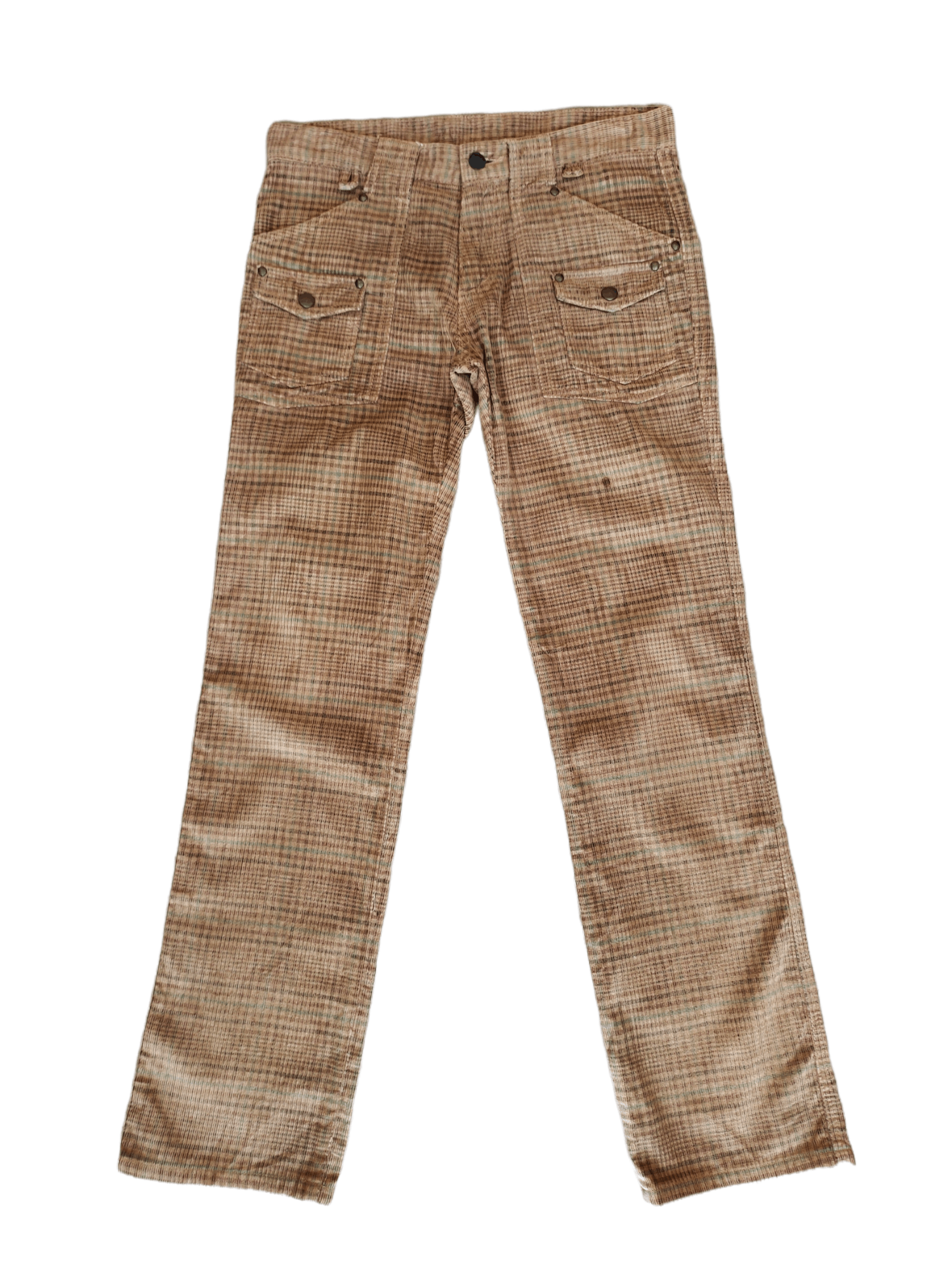 ABAHOUSE Abahouse Checkered Denim Pants Size US 31 - 1 Thumbnail