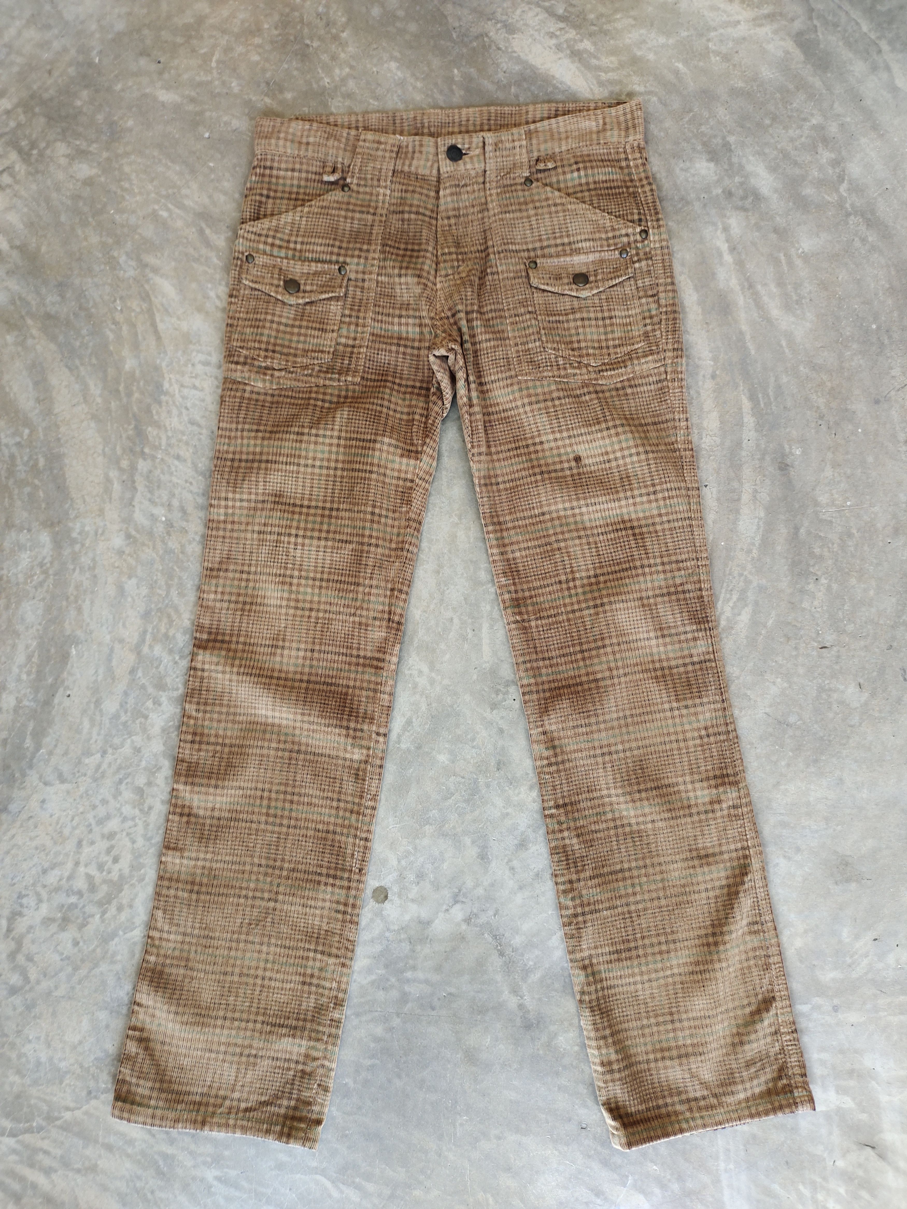 ABAHOUSE Abahouse Checkered Denim Pants Size US 31 - 2 Thumbnail