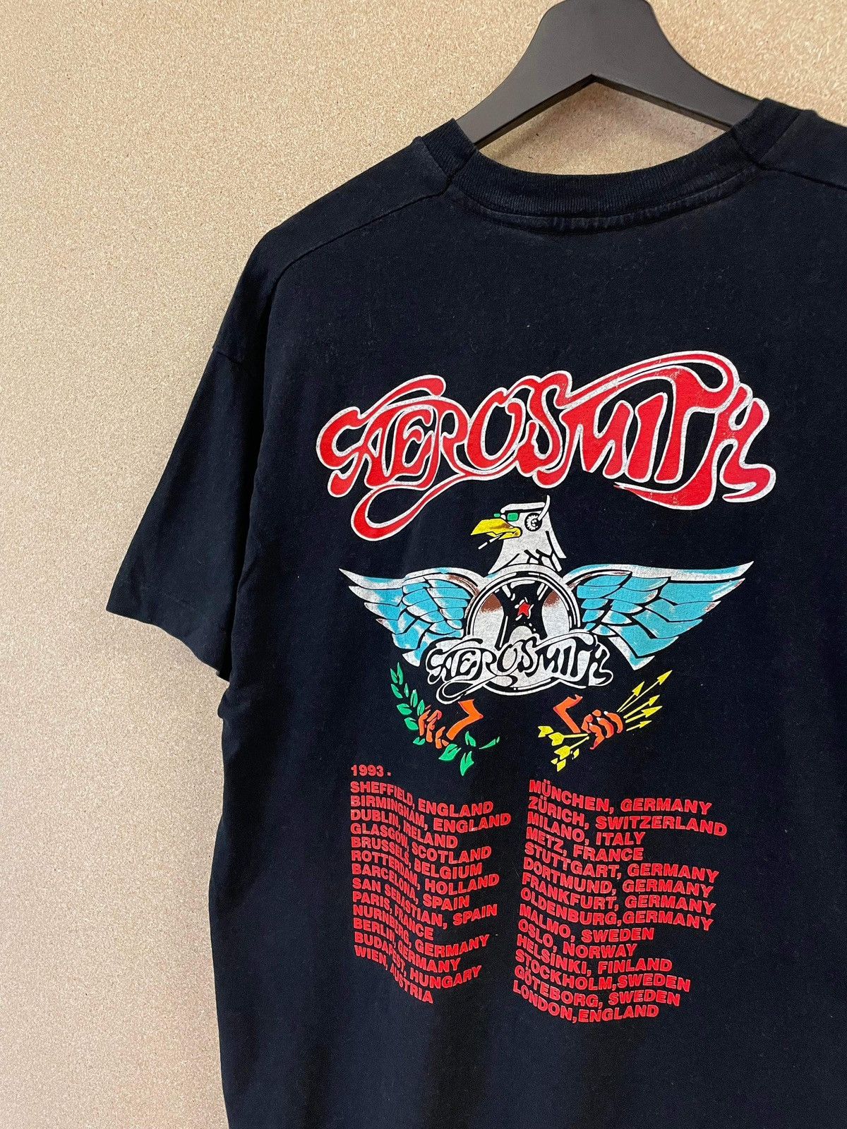 Band Tees × Vintage Vintage Aerosmith Aero Force One 1993 Tour Tee - XL Size US XL / EU 56 / 4 - 4 Thumbnail