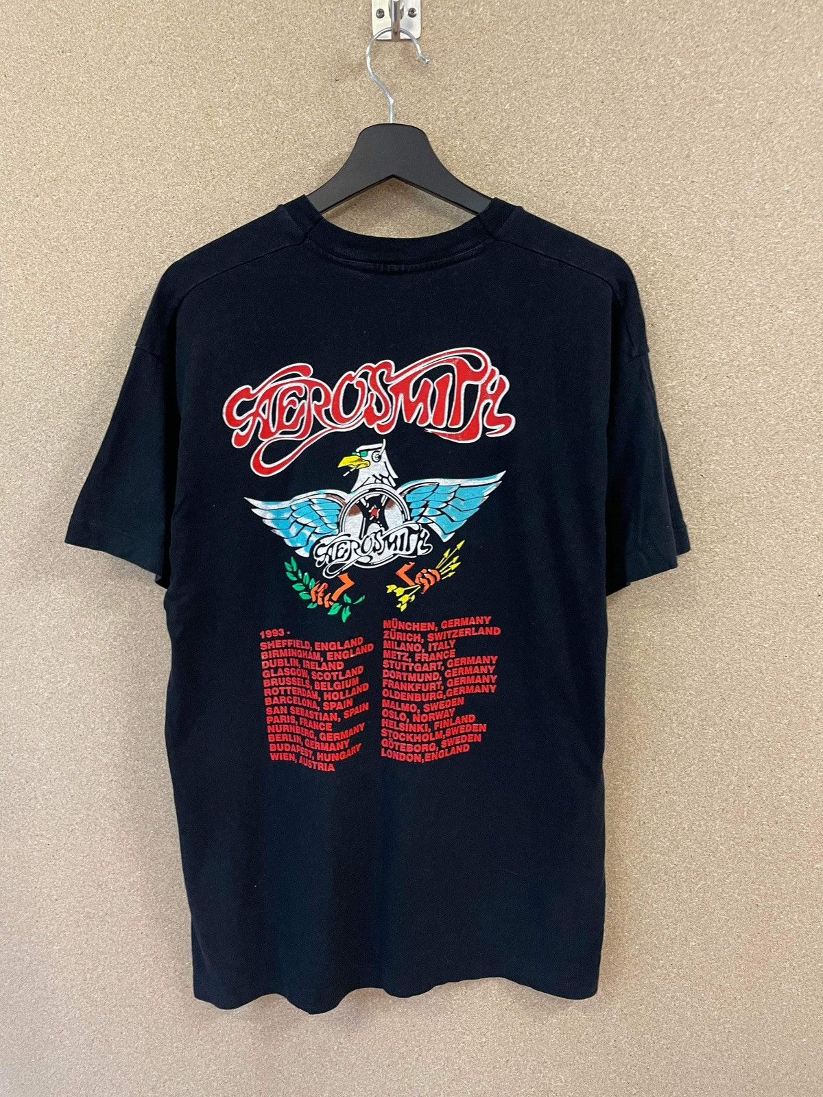 Band Tees × Vintage Vintage Aerosmith Aero Force One 1993 Tour Tee - XL Size US XL / EU 56 / 4 - 3 Thumbnail