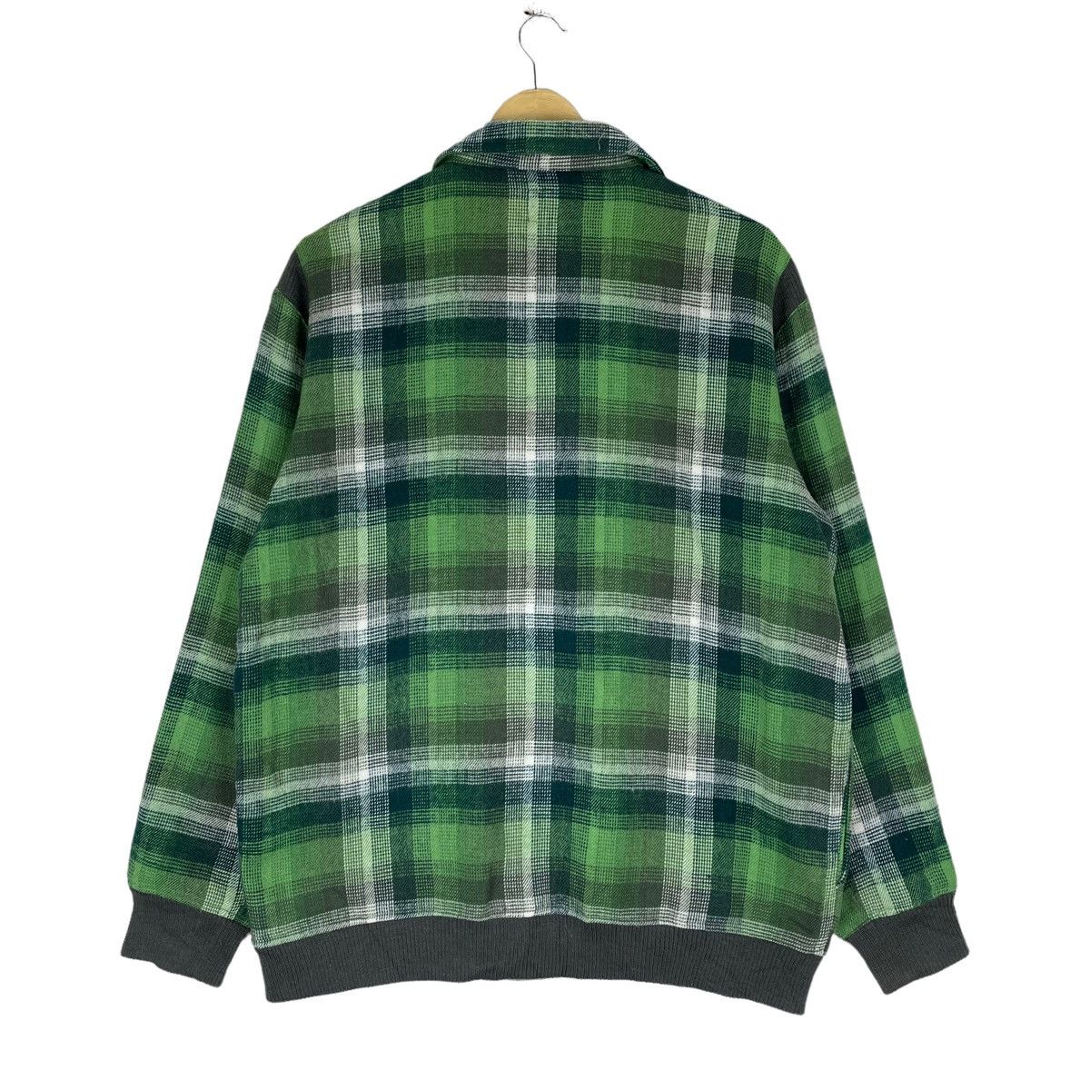 Woolrich Woolen Mills 🌟WOOLRICH SHADOW PLAIDS ZIPPER JACKET Size US L / EU 52-54 / 3 - 9 Thumbnail