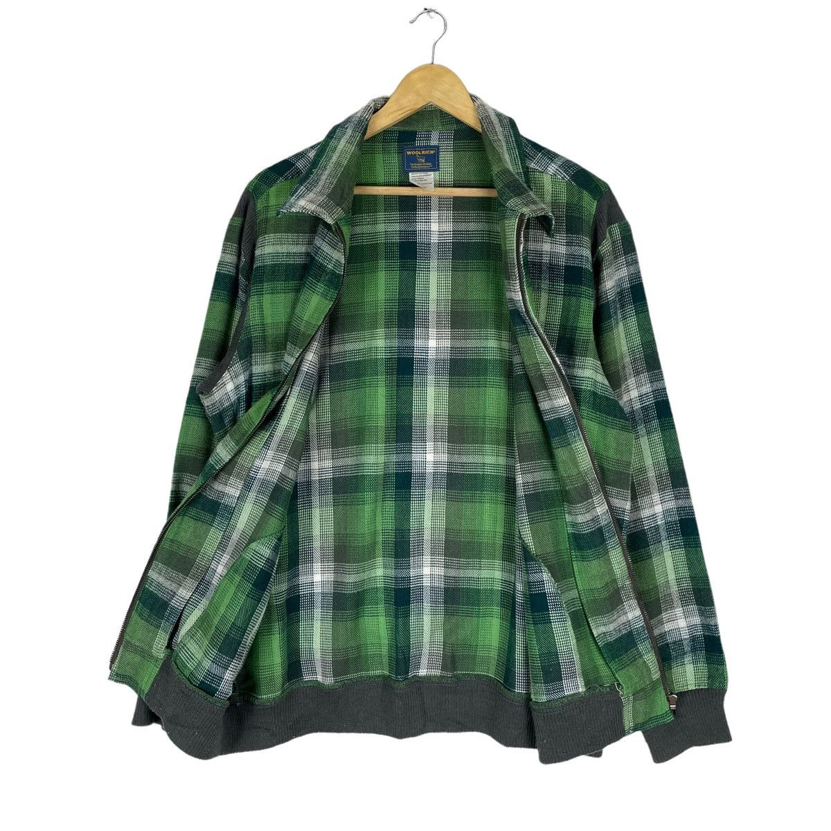 Woolrich Woolen Mills 🌟WOOLRICH SHADOW PLAIDS ZIPPER JACKET Size US L / EU 52-54 / 3 - 8 Thumbnail