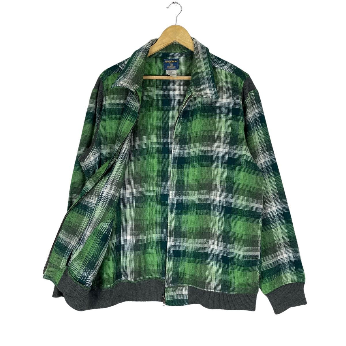 Woolrich Woolen Mills 🌟WOOLRICH SHADOW PLAIDS ZIPPER JACKET Size US L / EU 52-54 / 3 - 7 Thumbnail