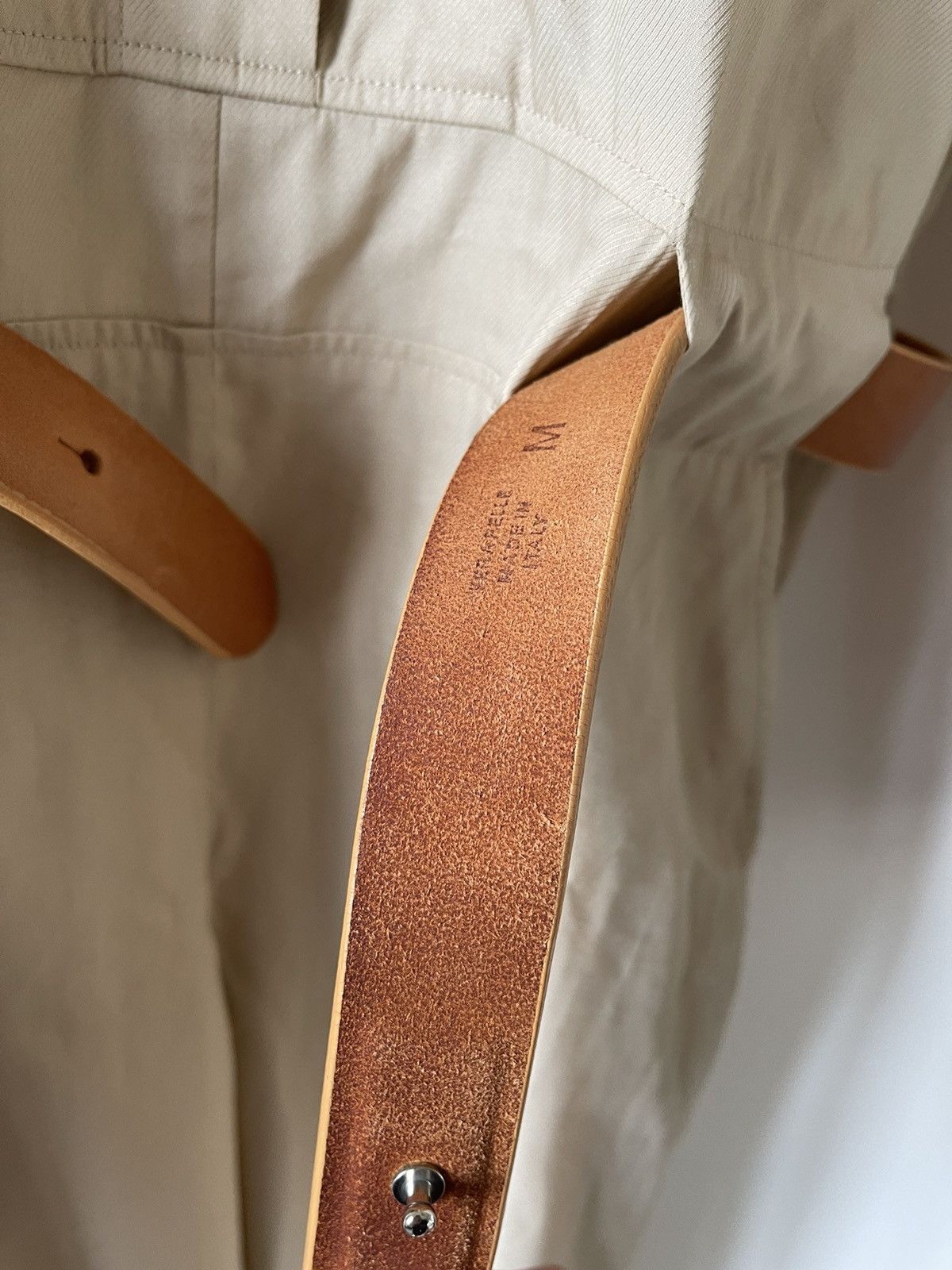 Maison Margiela Maison Martin Margiela Cotton-Silk Jumpsuit with Belt Size 27" / US 4 / IT 40 - 6 Thumbnail