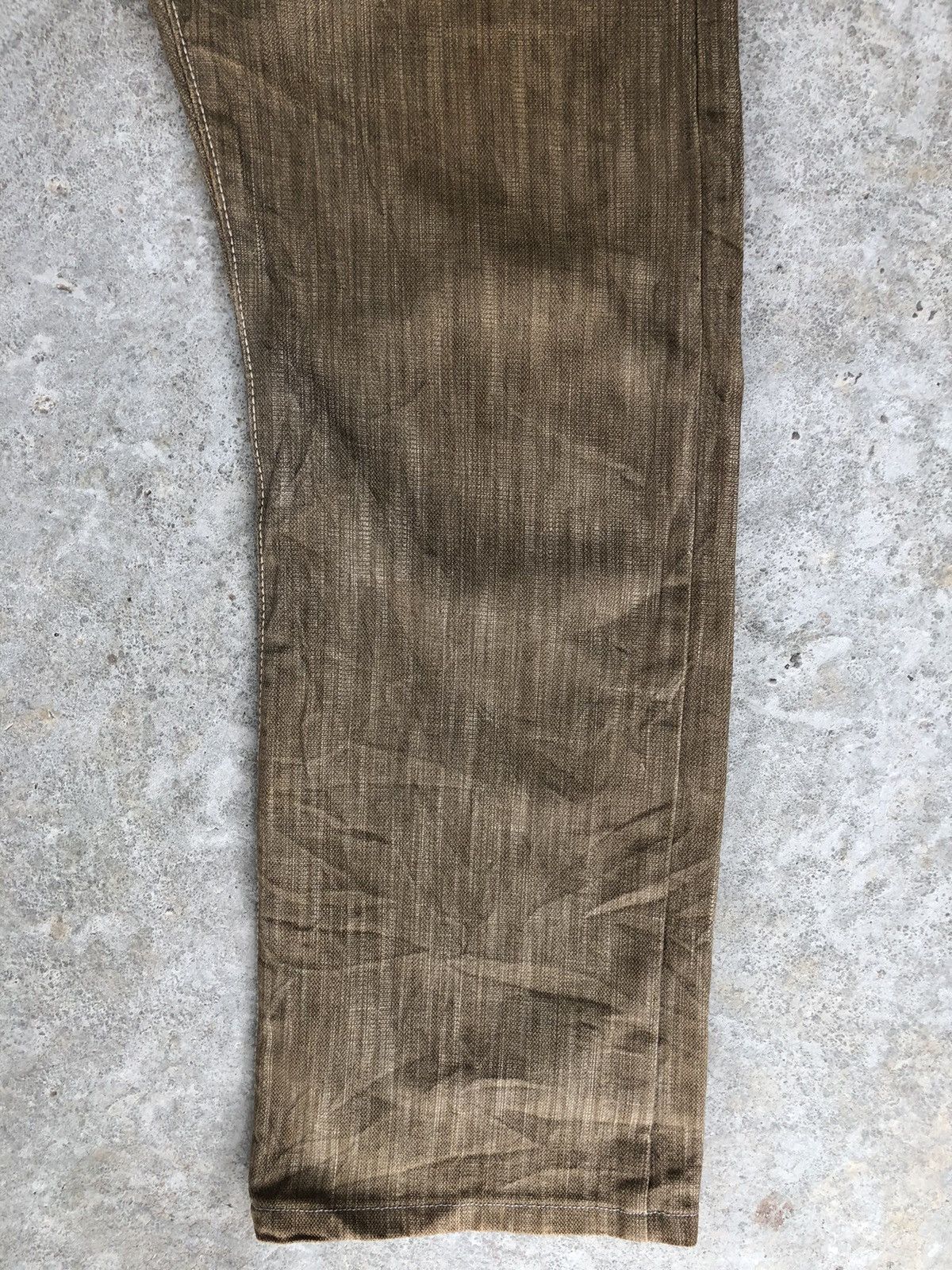 Japanese Brand Concave attempt Checkered Plaid Pocket Distressed Jeans Size US 36 / EU 52 - 7 Thumbnail
