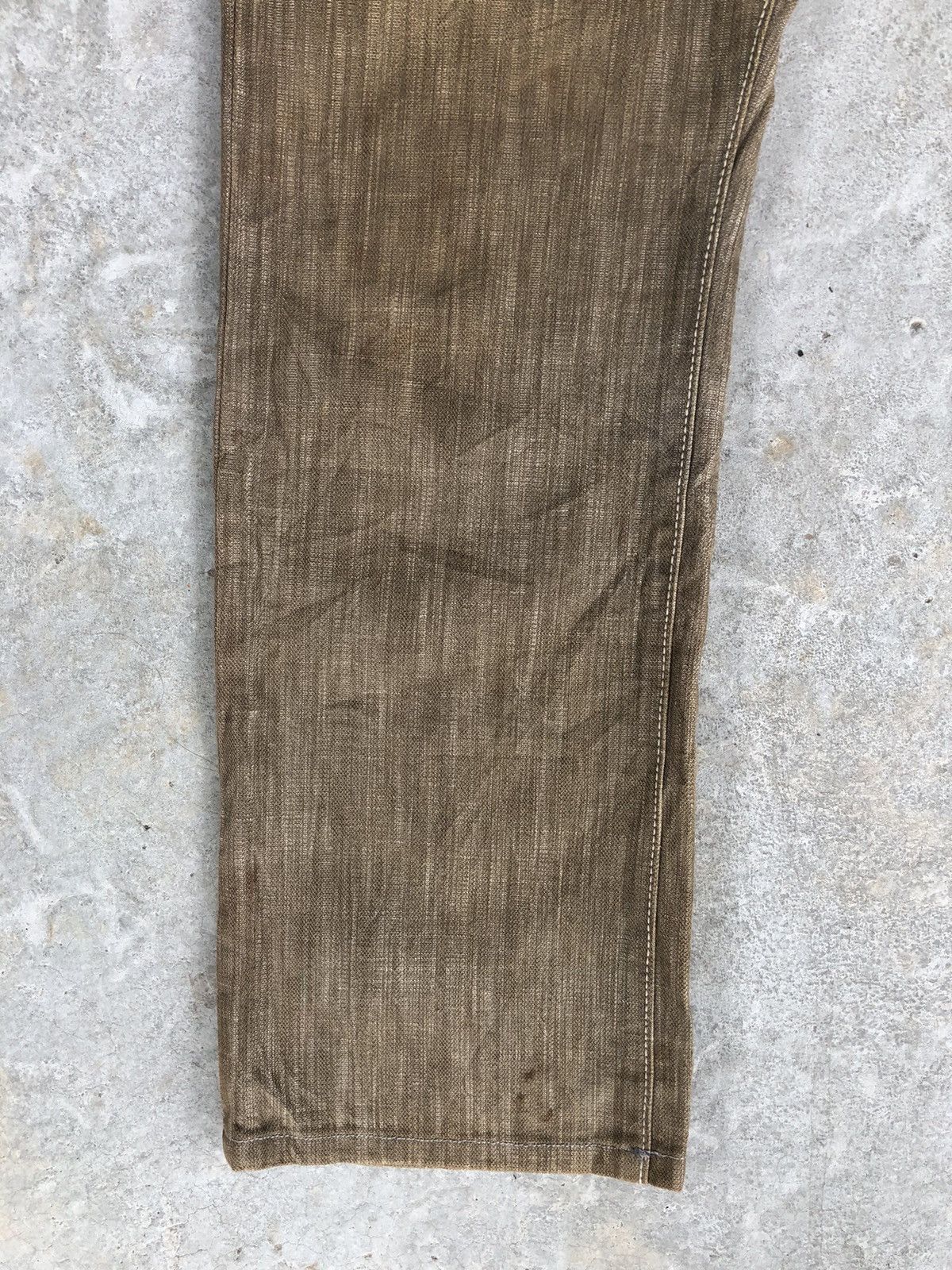 Japanese Brand Concave attempt Checkered Plaid Pocket Distressed Jeans Size US 36 / EU 52 - 6 Thumbnail